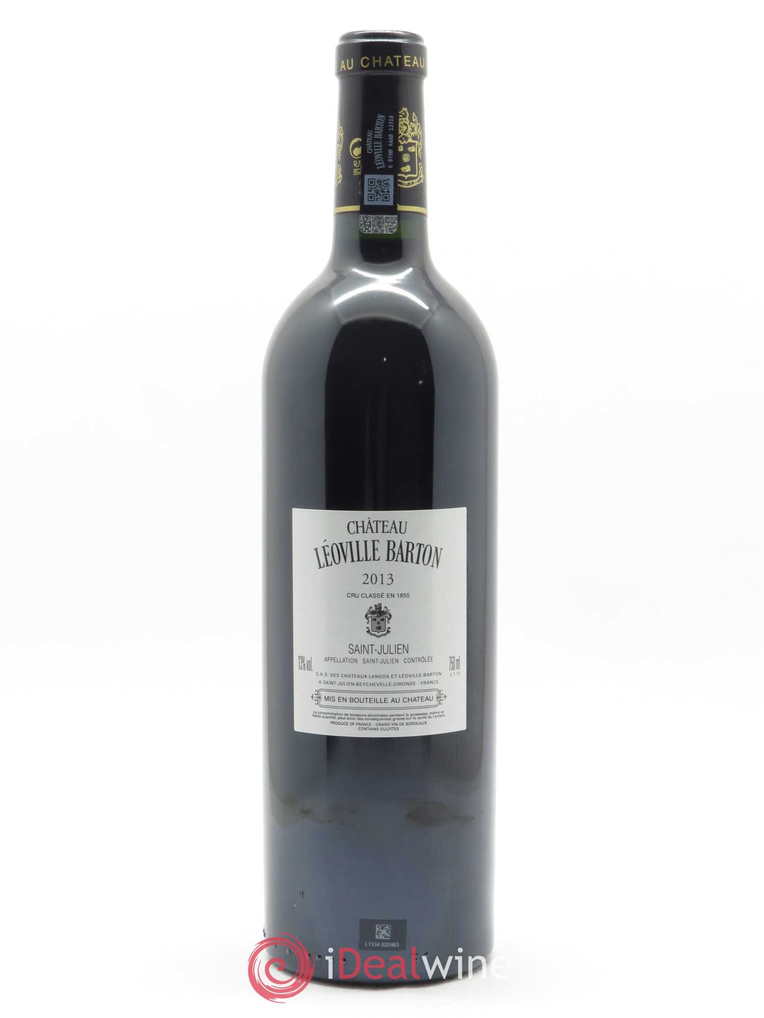 Château Léoville Barton 2ème Grand Cru Classé (CBO à partir de 12 bts) 2013 - Lot de 1 bouteille - 1