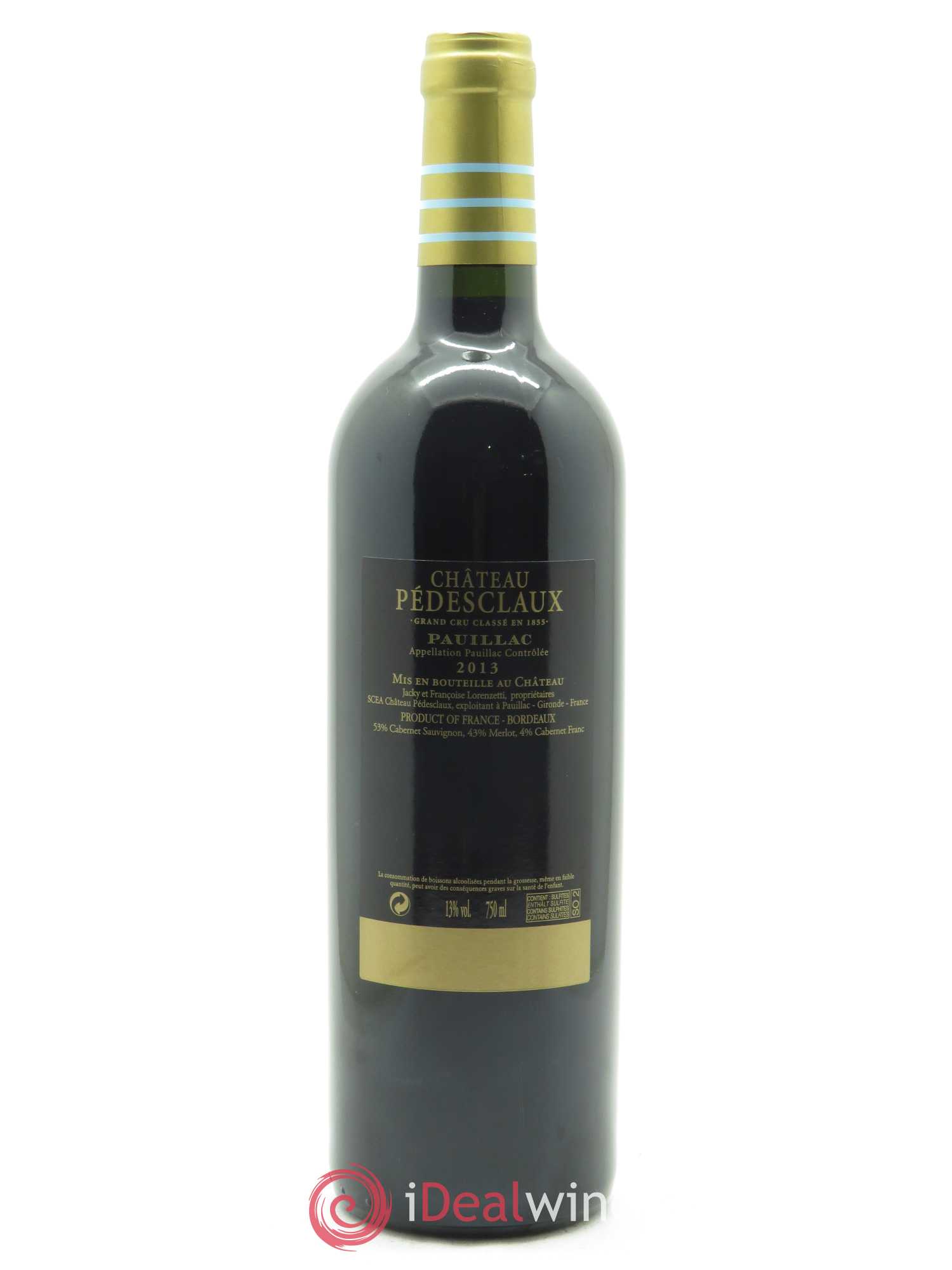 Château Pedesclaux 5ème Grand Cru Classé 2013 - Lot de 1 bouteille - 1