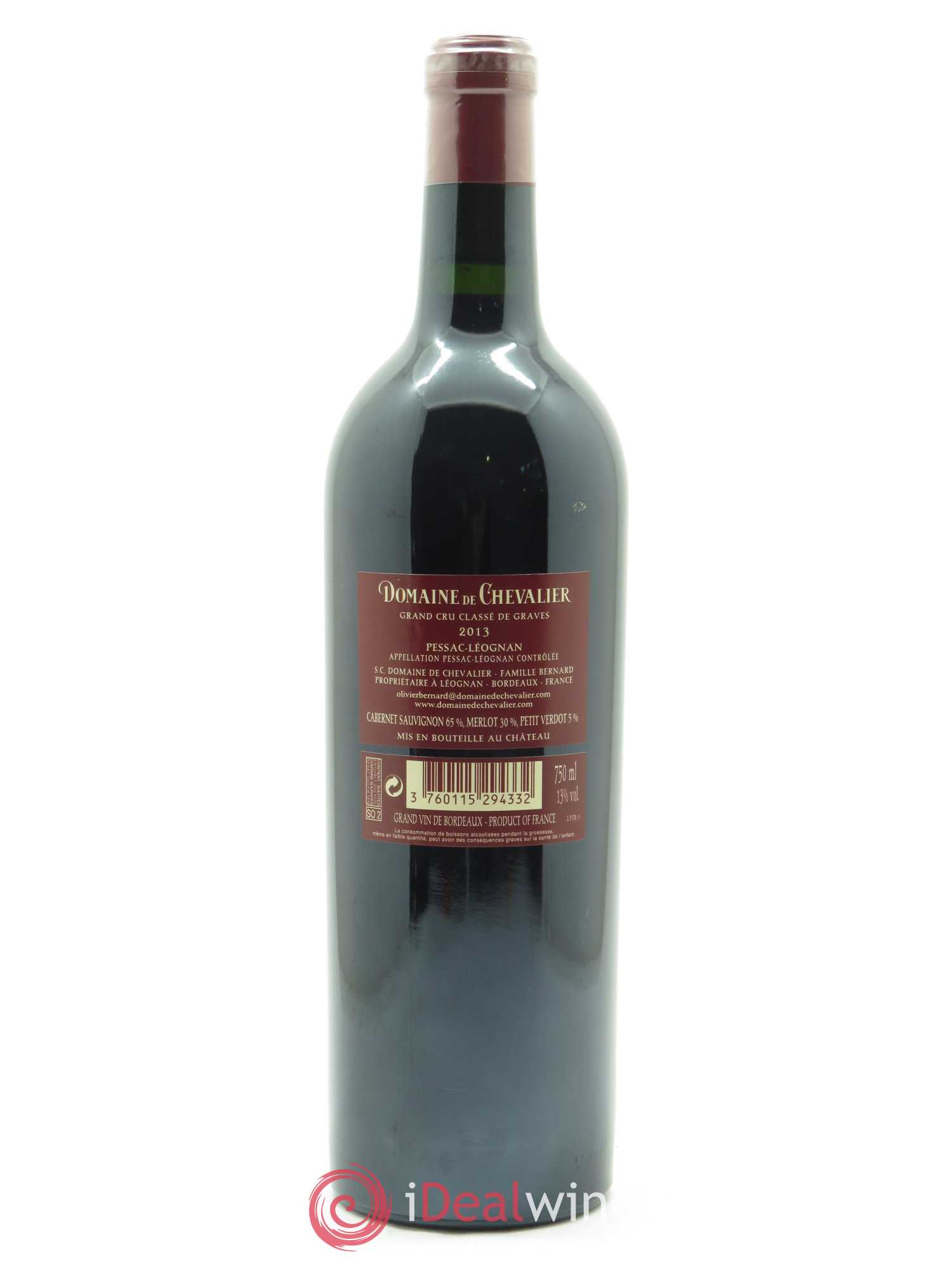 Domaine de Chevalier Cru Classé de Graves (CBO à partir de 12 bts) 2013 - Lot de 1 bouteille - 1