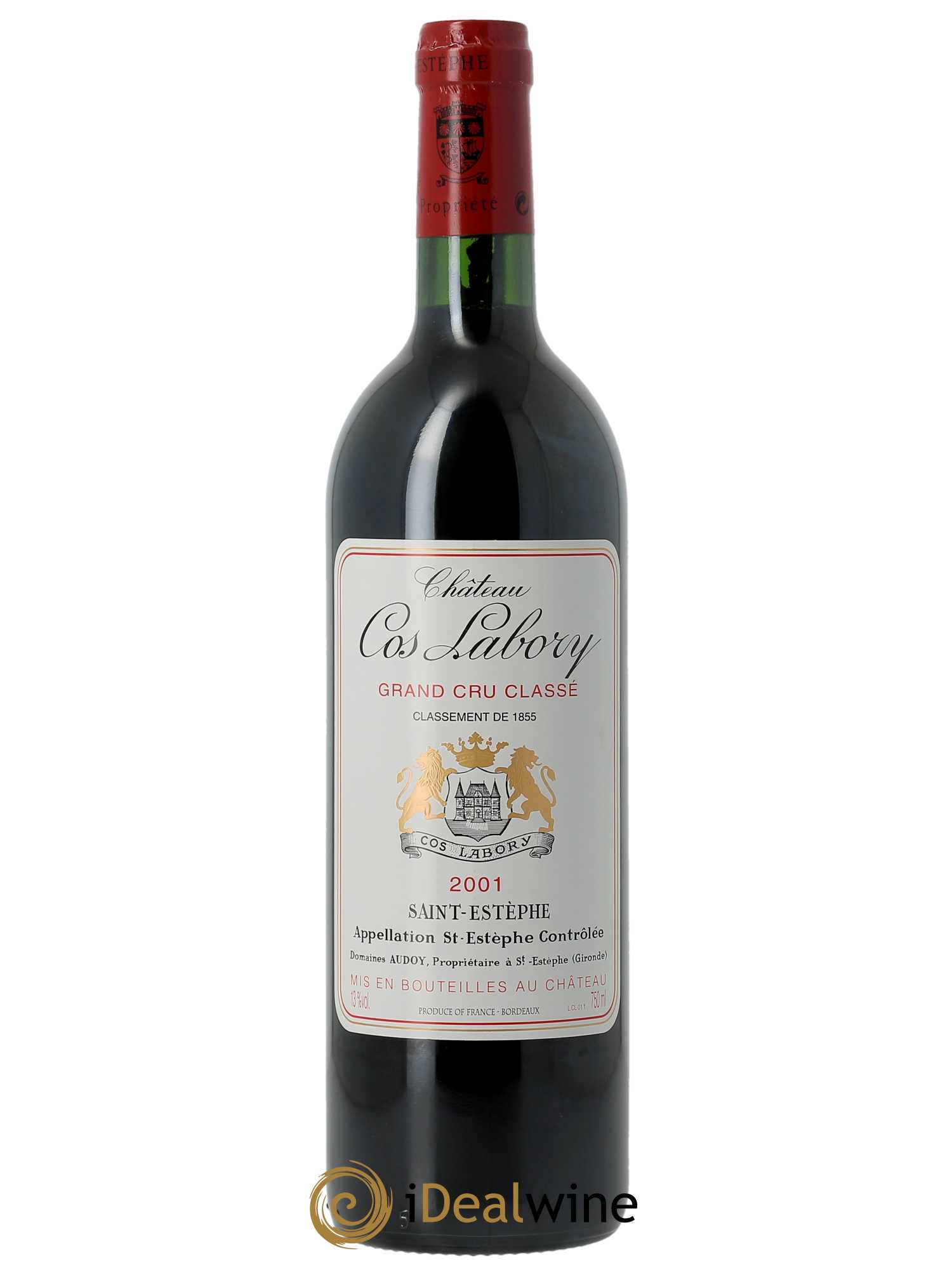 Château Cos Labory 5ème Grand Cru Classé 2001 - Lot de 1 bouteille - 0