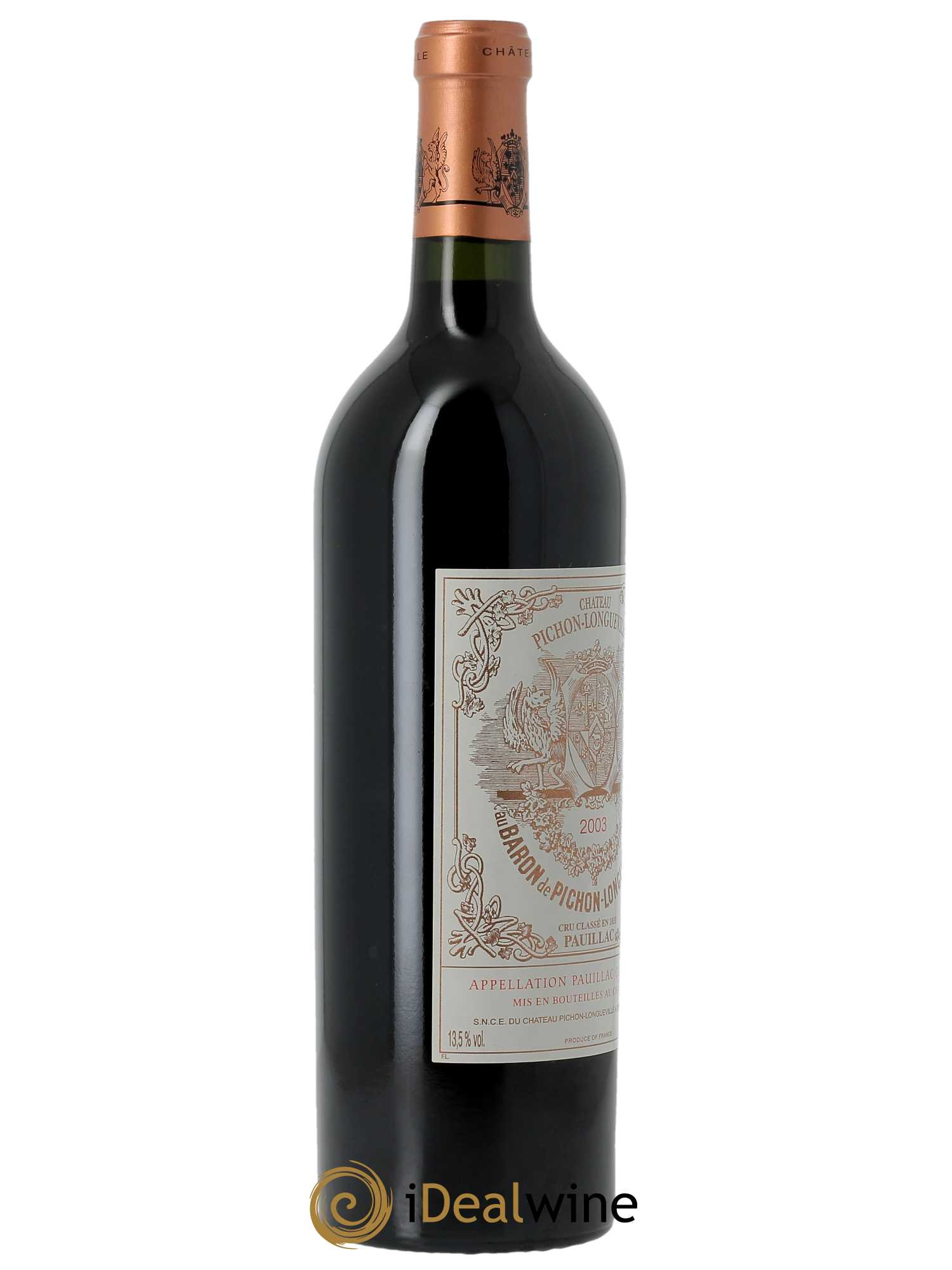 Pichon Longueville Baron 2ème Grand Cru Classé (OWC if 12 bts) 2003 - Lot of 1 bottle - 1