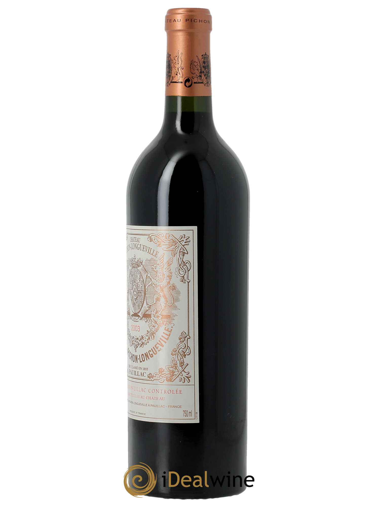 Pichon Longueville Baron 2ème Grand Cru Classé (OWC if 12 bts) 2003 - Lot of 1 bottle - 2