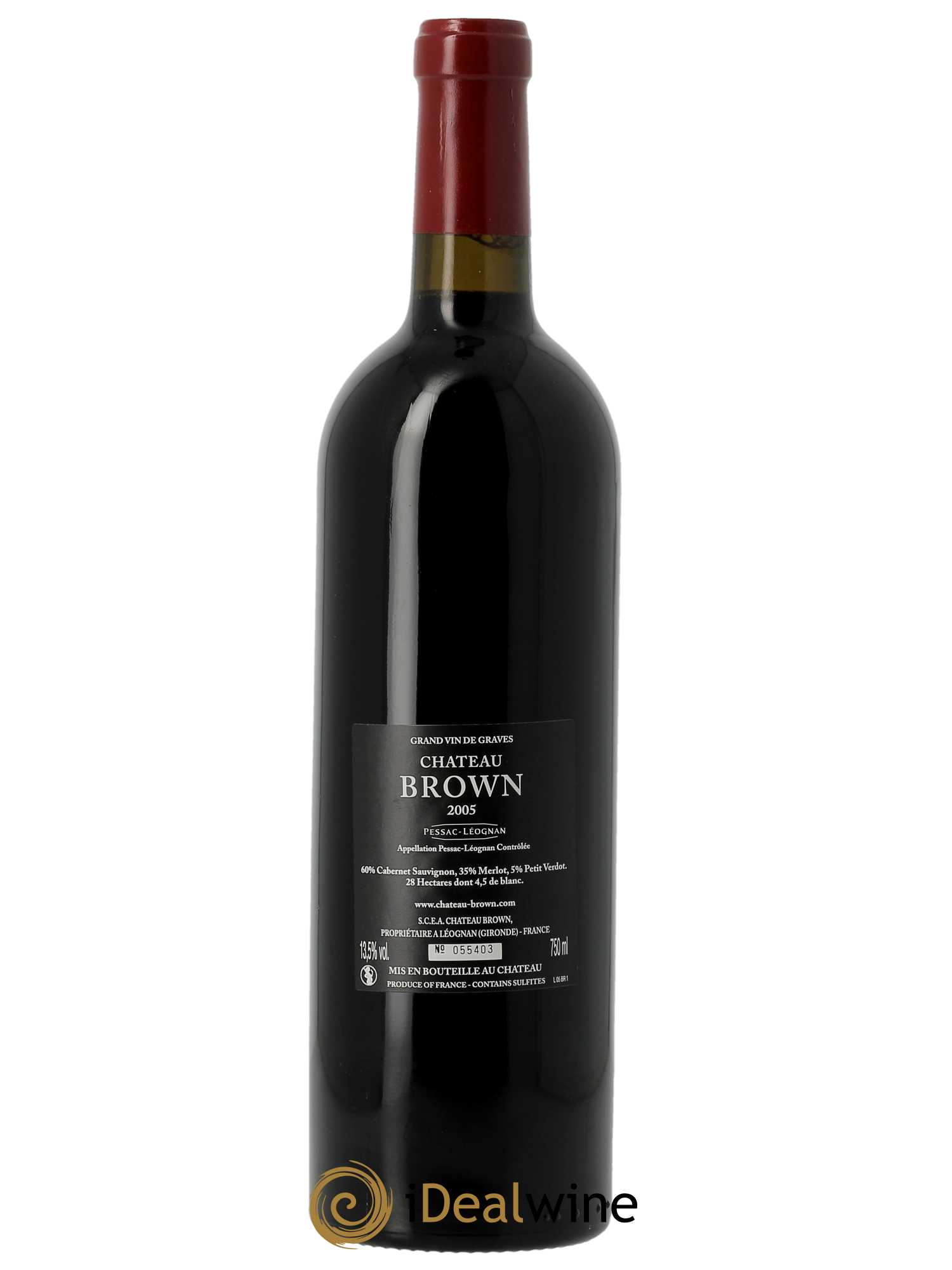 Château Brown 2005 - Lot de 1 bouteille - 1