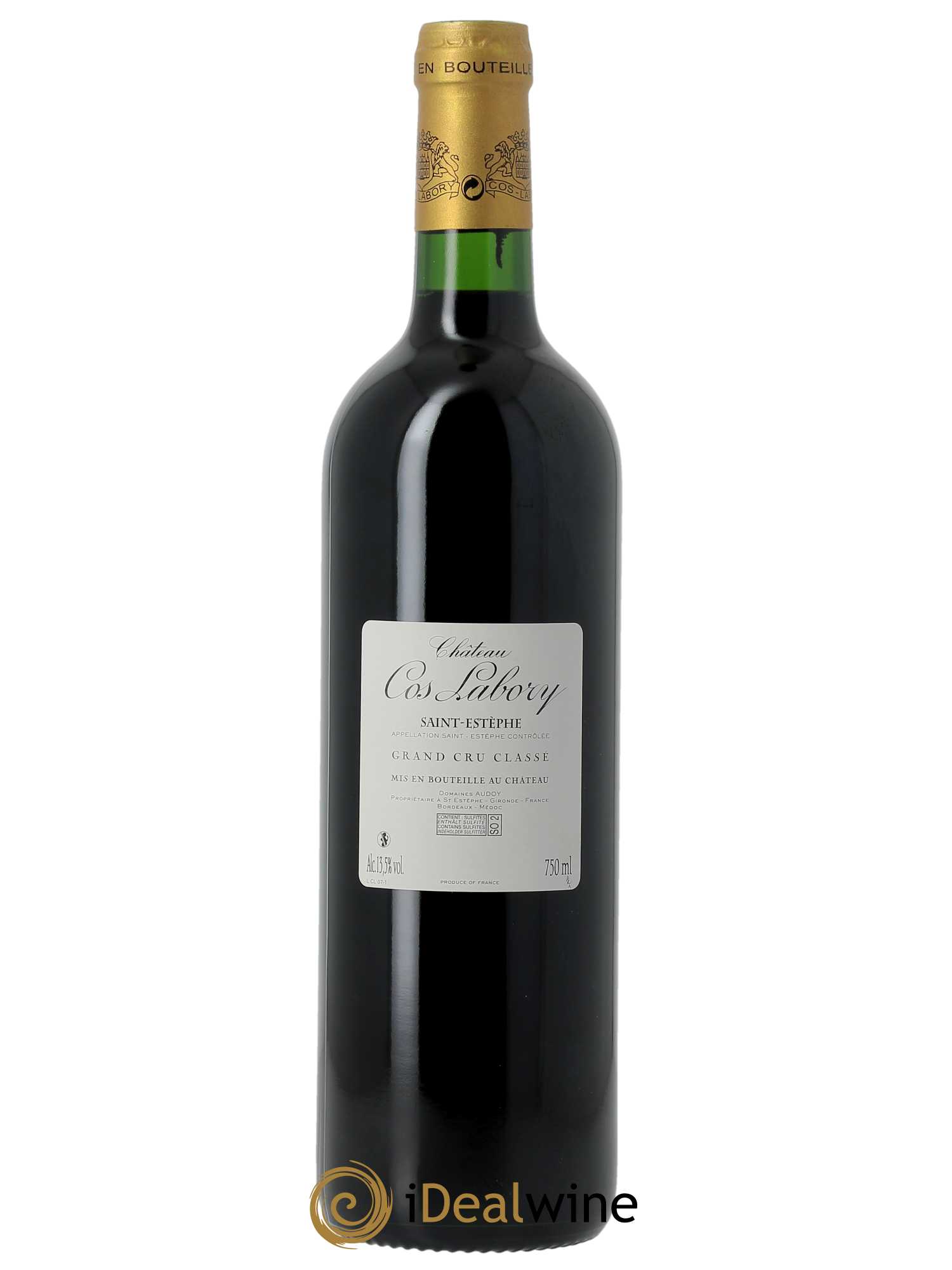 Château Cos Labory 5ème Grand Cru Classé (Original-holzkiste ab 12 Fl.) 2007 - Posten von 1 Flasche - 1