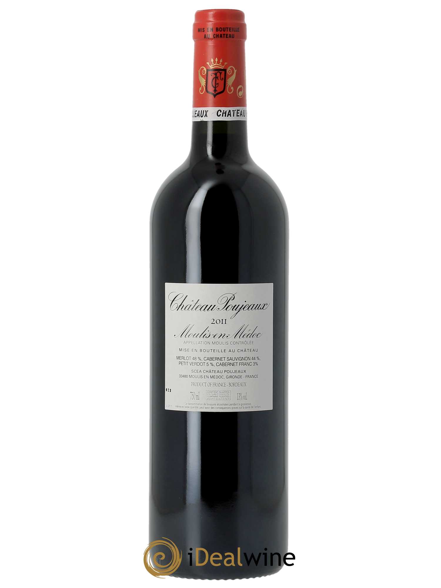 Château Poujeaux 2011 - Lot de 1 bouteille - 1