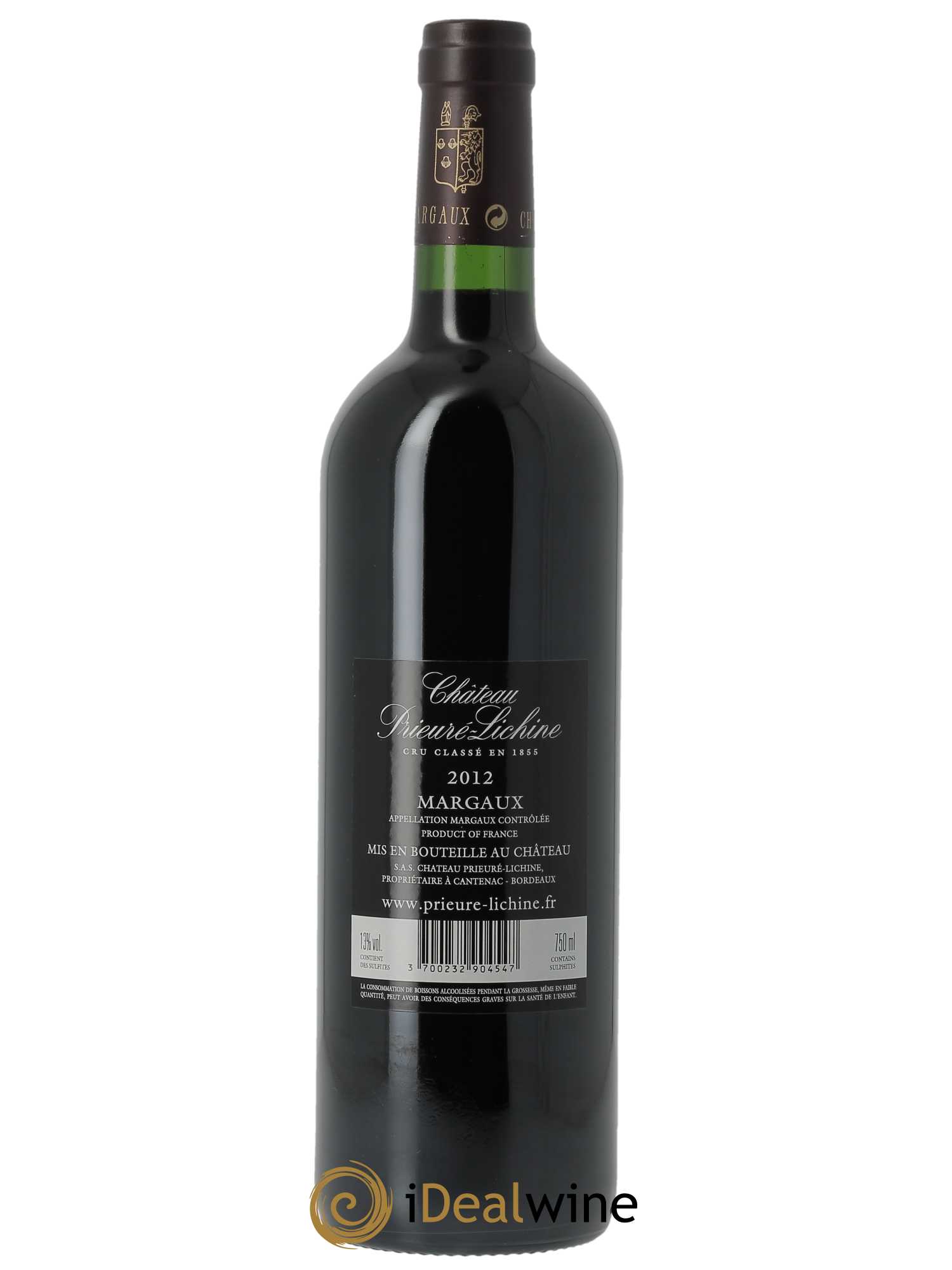 Château Prieuré Lichine 4ème Grand Cru Classé (Original-Holzkiste ab 12 St.) 2012 - Posten von 1 Flasche - 1