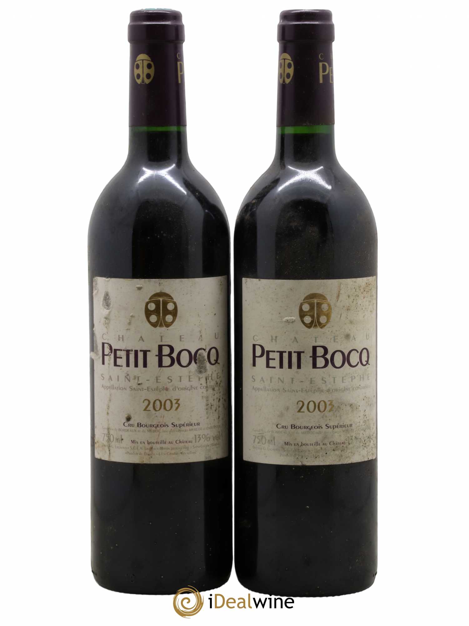 Château Petit Bocq Cru Bourgeois 2003 - Lot de 2 bouteilles - 0
