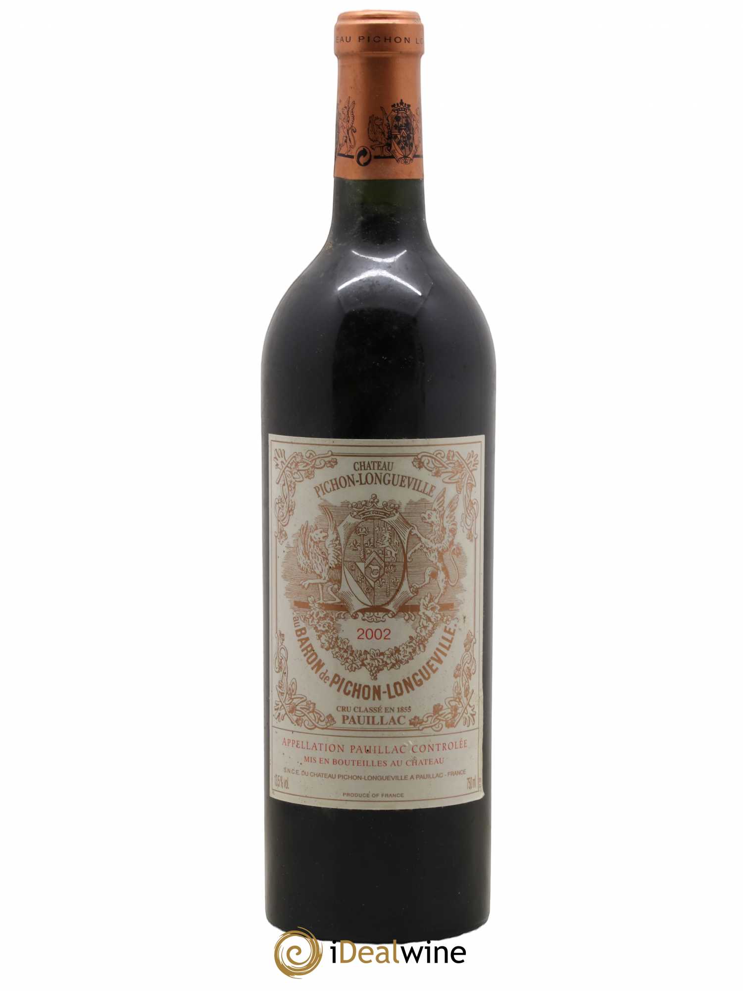 Pichon Longueville Baron 2ème Grand Cru Classé 2002 - Lot de 1 bouteille - 0