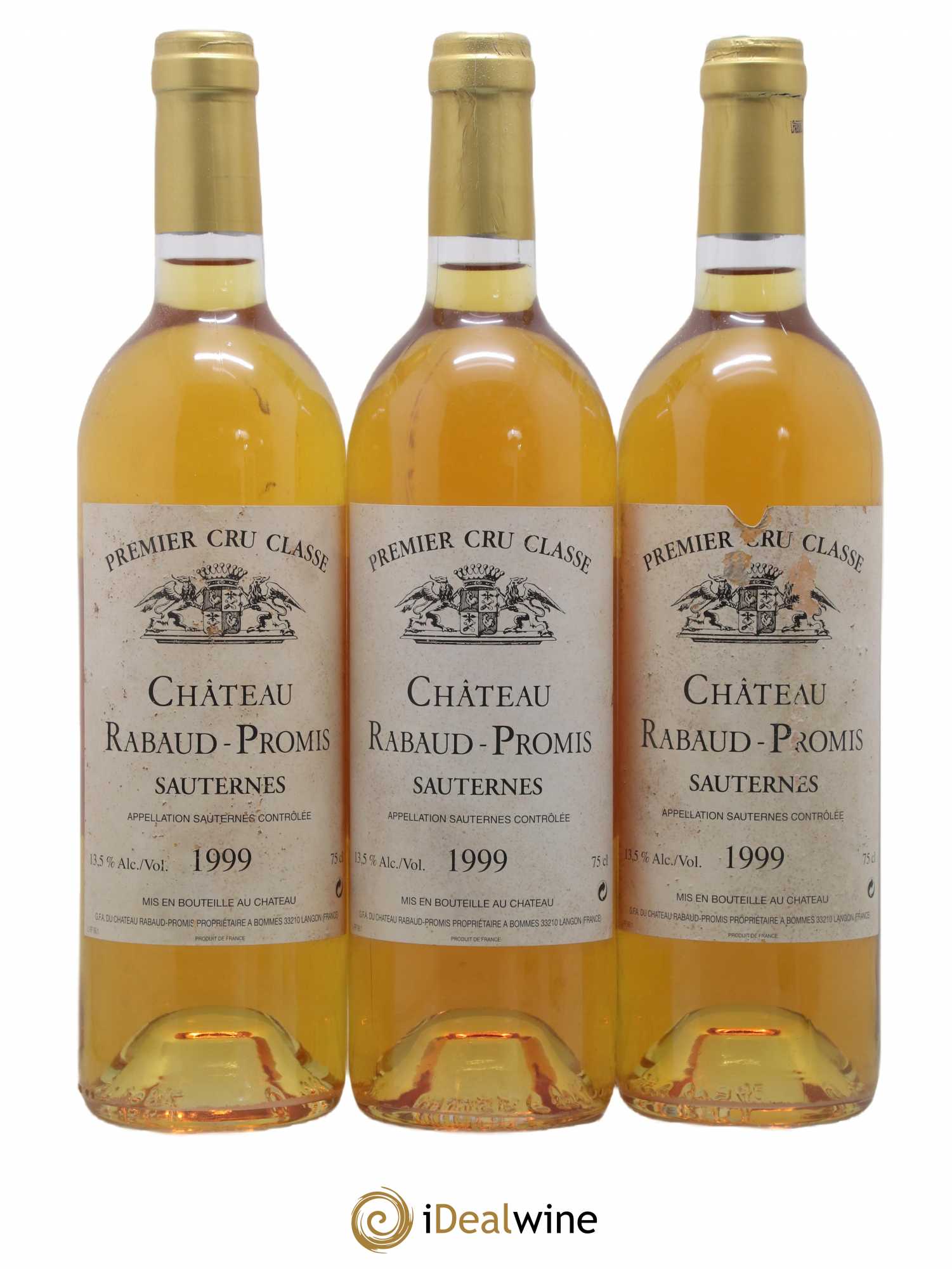 Château Rabaud Promis 1er Grand Cru Classé 1999 - Lotto di 6 bottiglie - 2