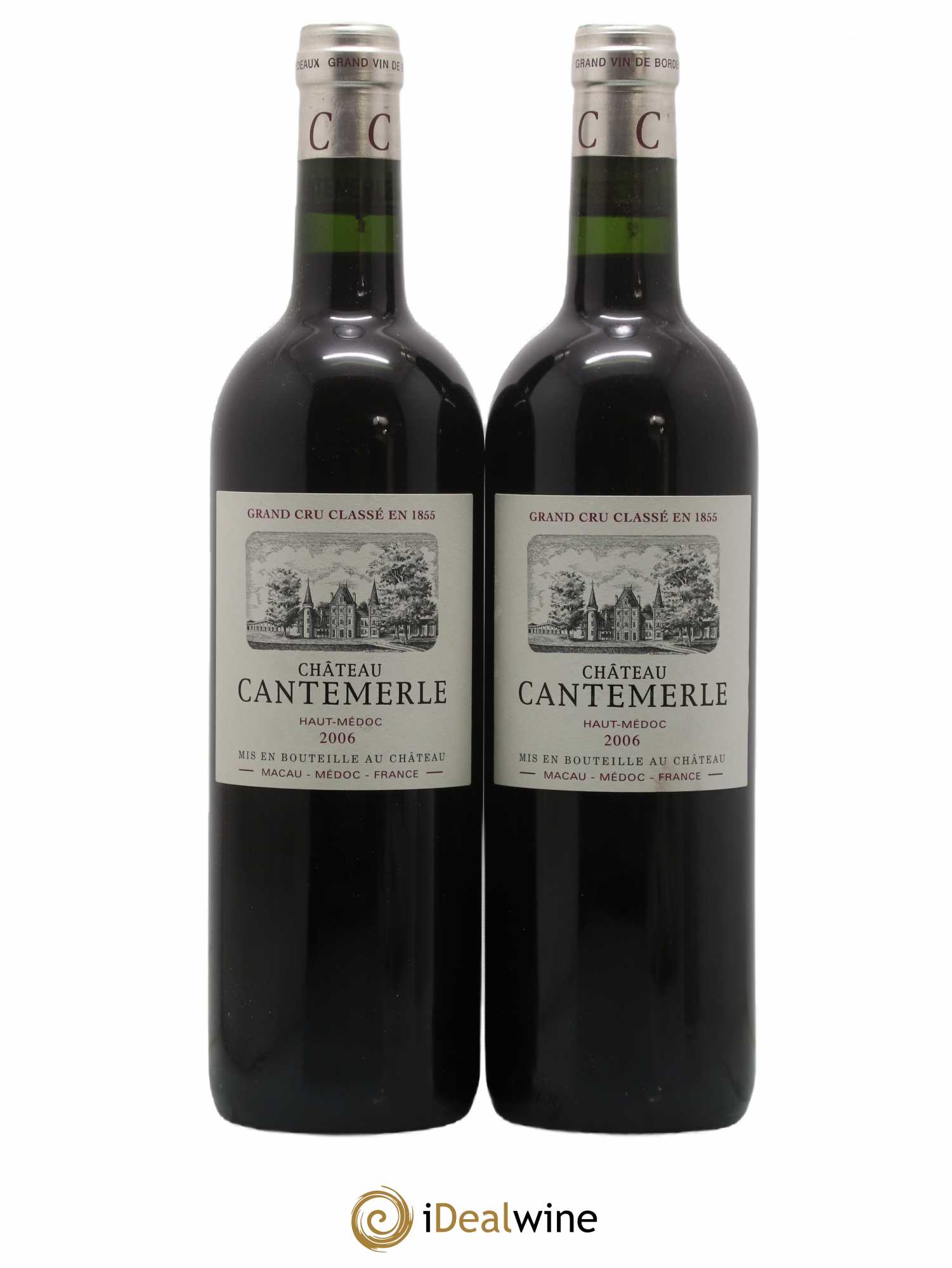 Château Cantemerle 5ème Grand Cru Classé 2006 - Lot de 2 bouteilles - 0