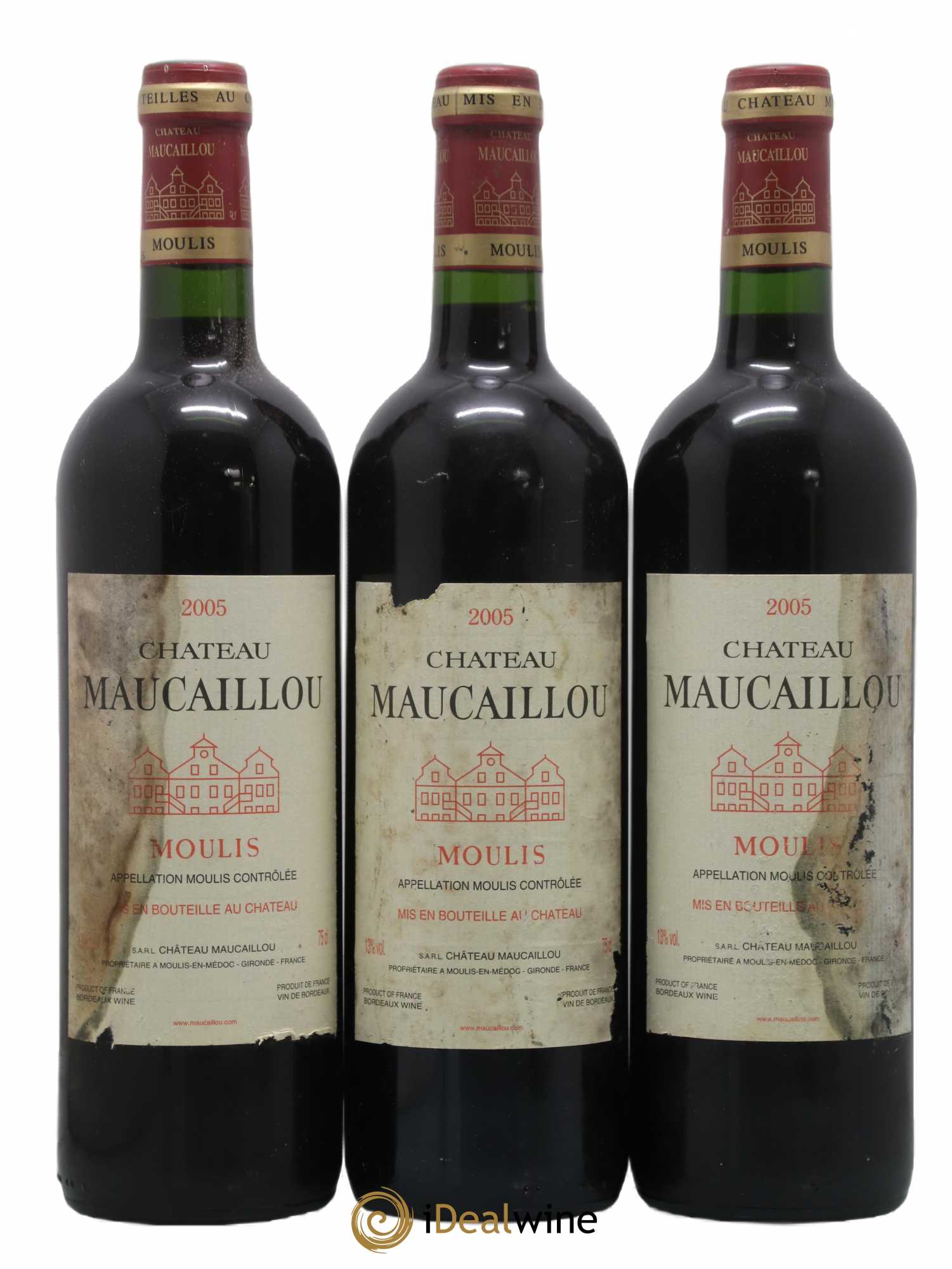 Château Maucaillou 2005 - Lot de 3 bouteilles - 0