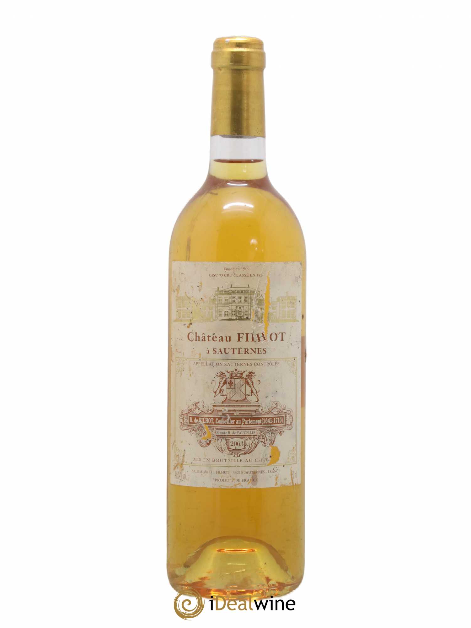 Château Filhot 2ème Grand Cru Classé 2003 - Lotto di 1 bottiglia - 0