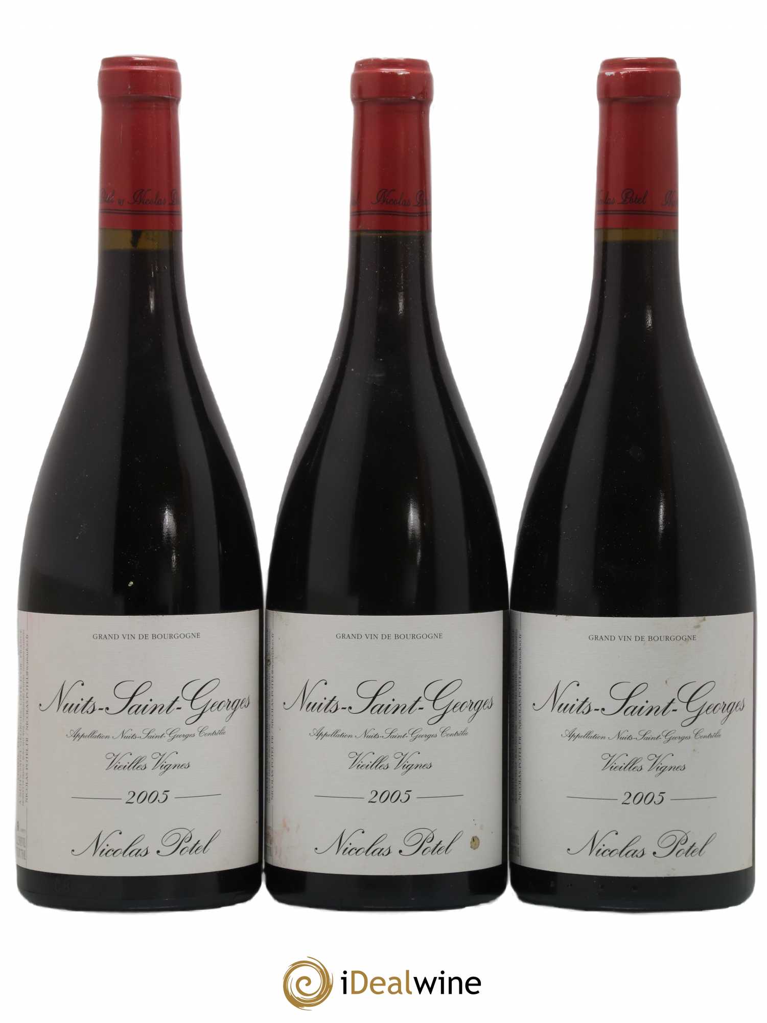 Nuits-Saint-Georges Vieilles Vignes Nicolas Potel 2005 - Lot de 3 bouteilles - 0