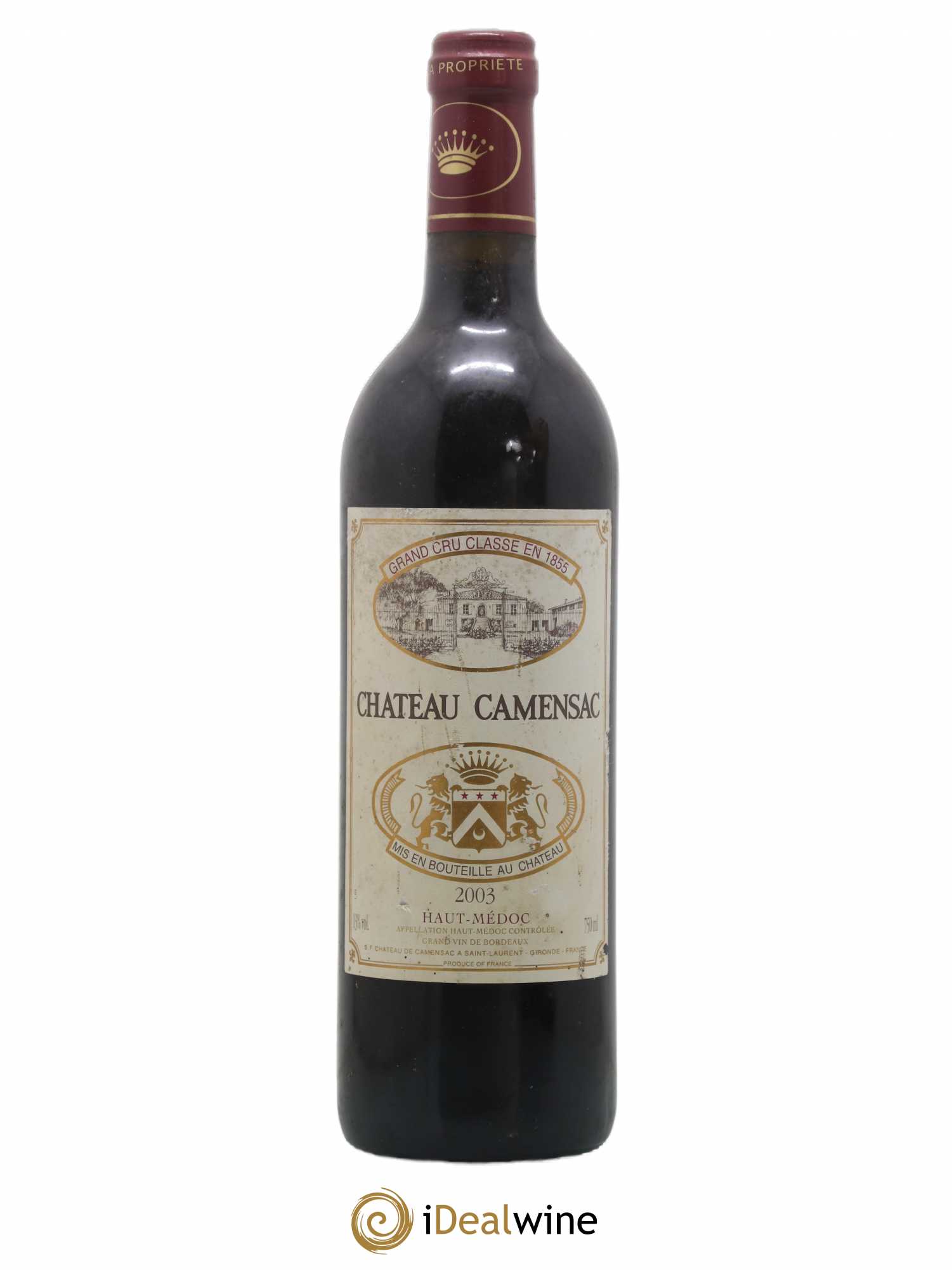 Château Camensac 5ème Grand Cru Classé 2003 - Lot de 1 bouteille - 0