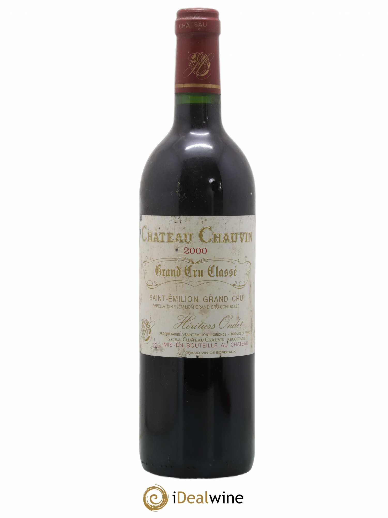Château Chauvin Grand Cru Classé 2000 - Lot de 1 bouteille - 0