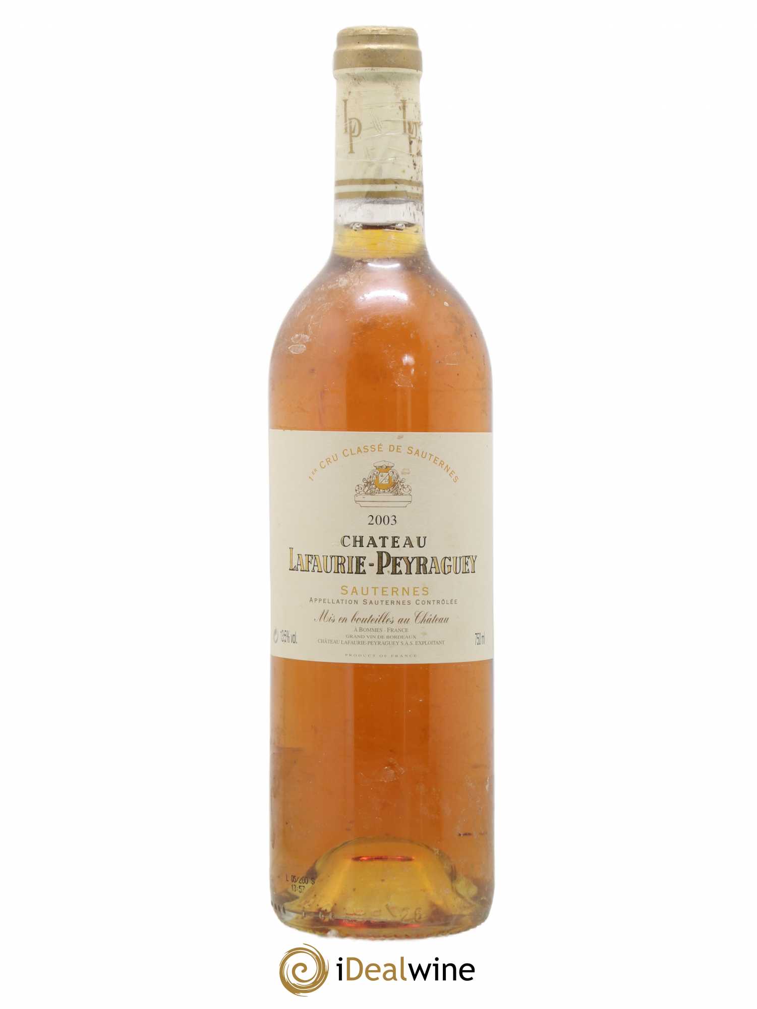Château Lafaurie-Peyraguey 1er Grand Cru Classé 2003 - Lotto di 1 bottiglia - 0