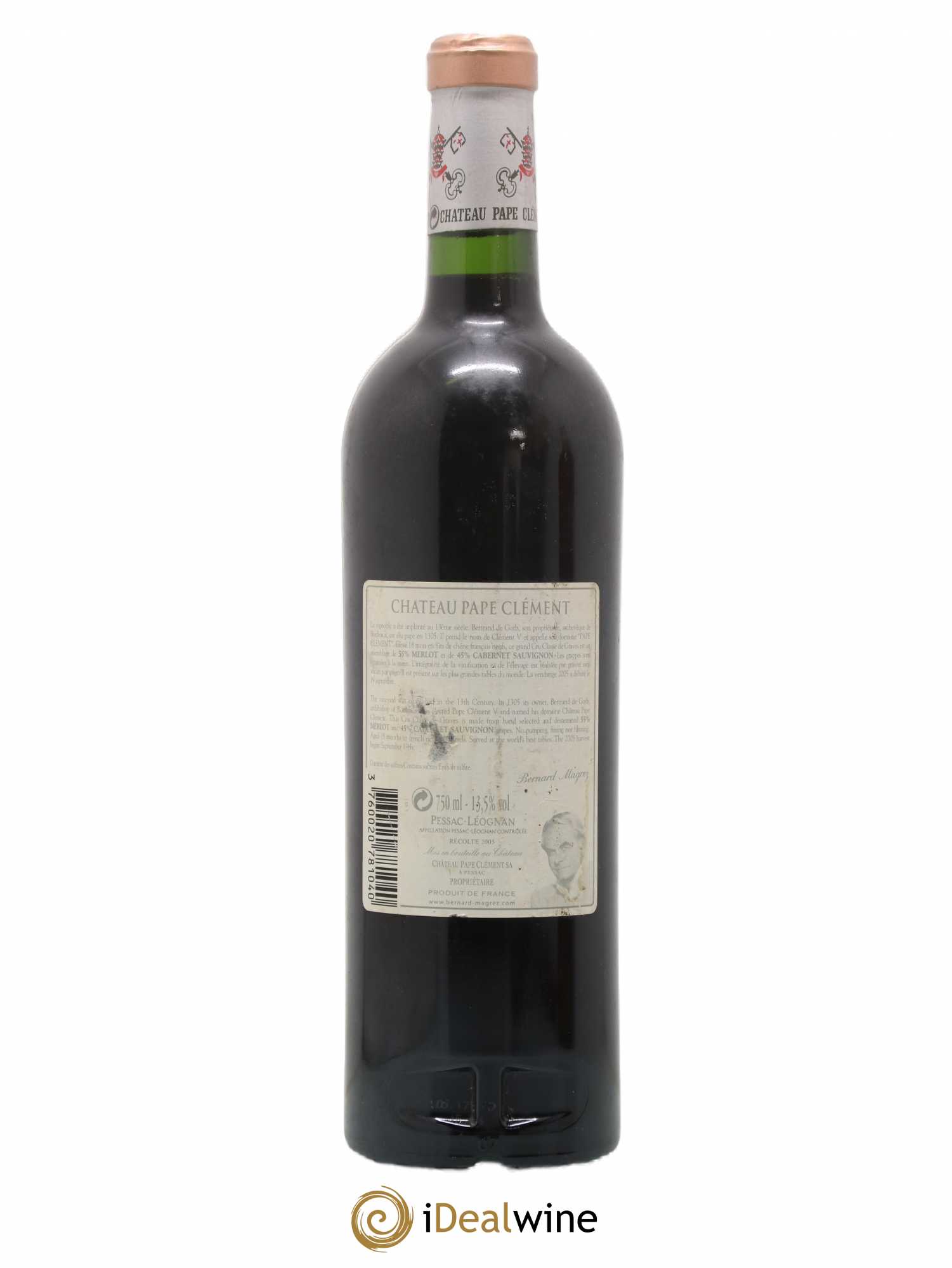 Château Pape Clément Cru Classé de Graves 2005 - Lot de 1 bouteille - 1
