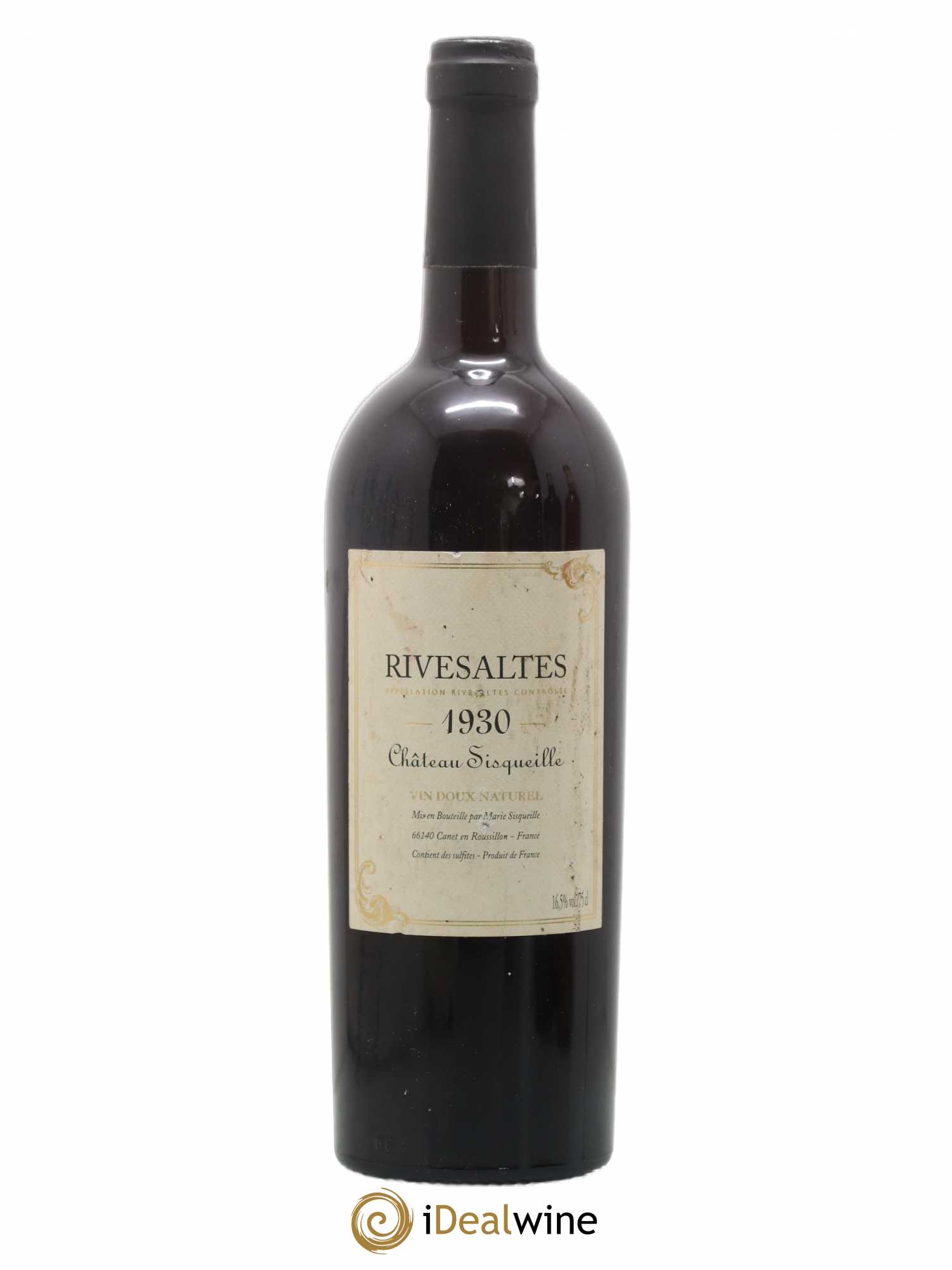 Rivesaltes Château Sisqueille 1930 - Posten von 1 Flasche - 0