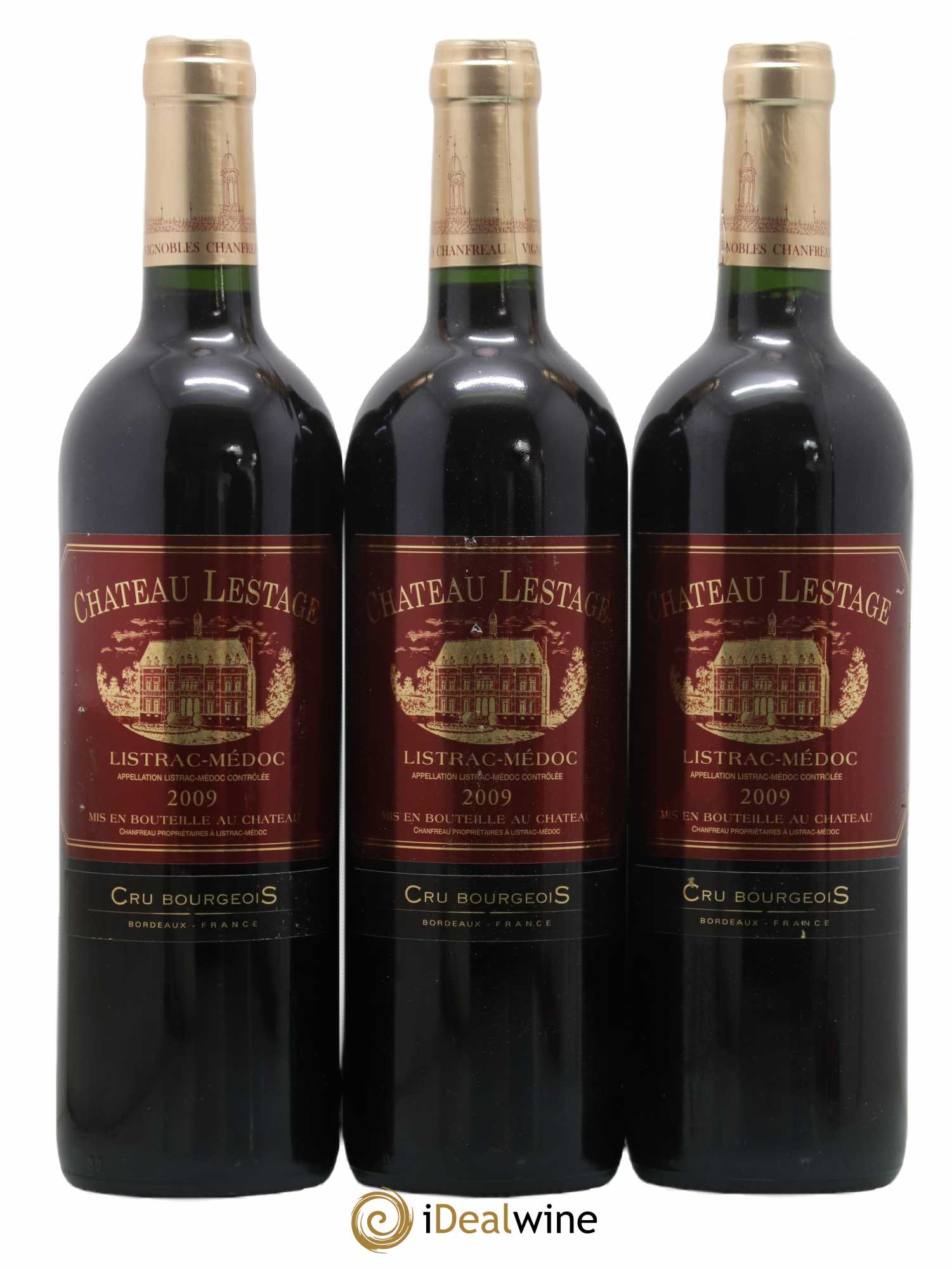 Château Lestage Cru Bourgeois 2009 - Lot de 3 bouteilles - 0