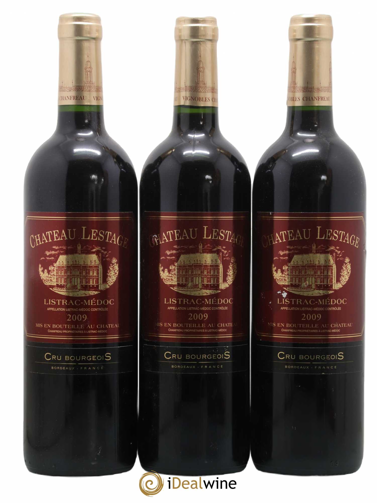 Château Lestage Cru Bourgeois 2009 - Lot de 3 bouteilles - 0