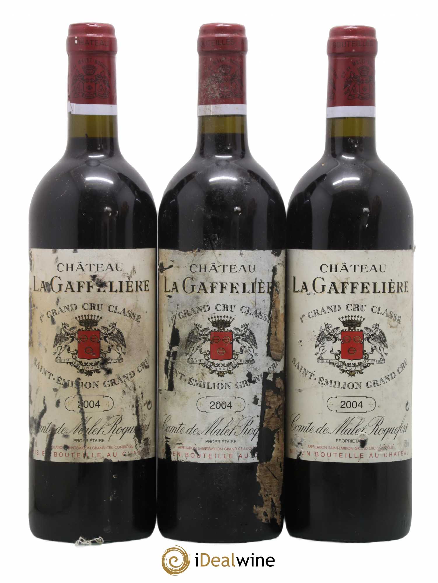 Château la Gaffelière 1er Grand Cru Classé B 2004 - Lot de 3 bouteilles - 0