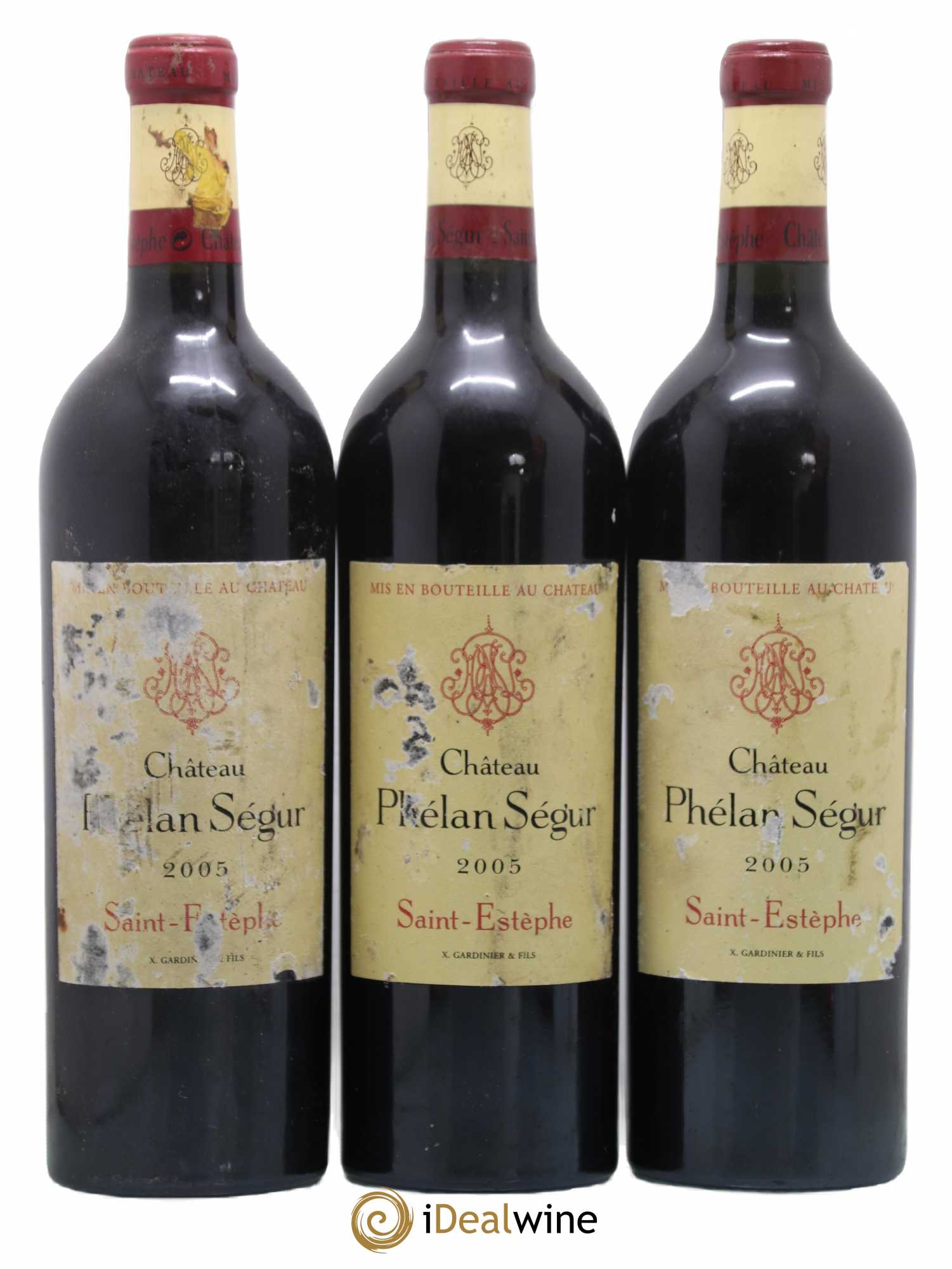 Château Phélan Ségur 2005 - Lot de 3 bouteilles - 0