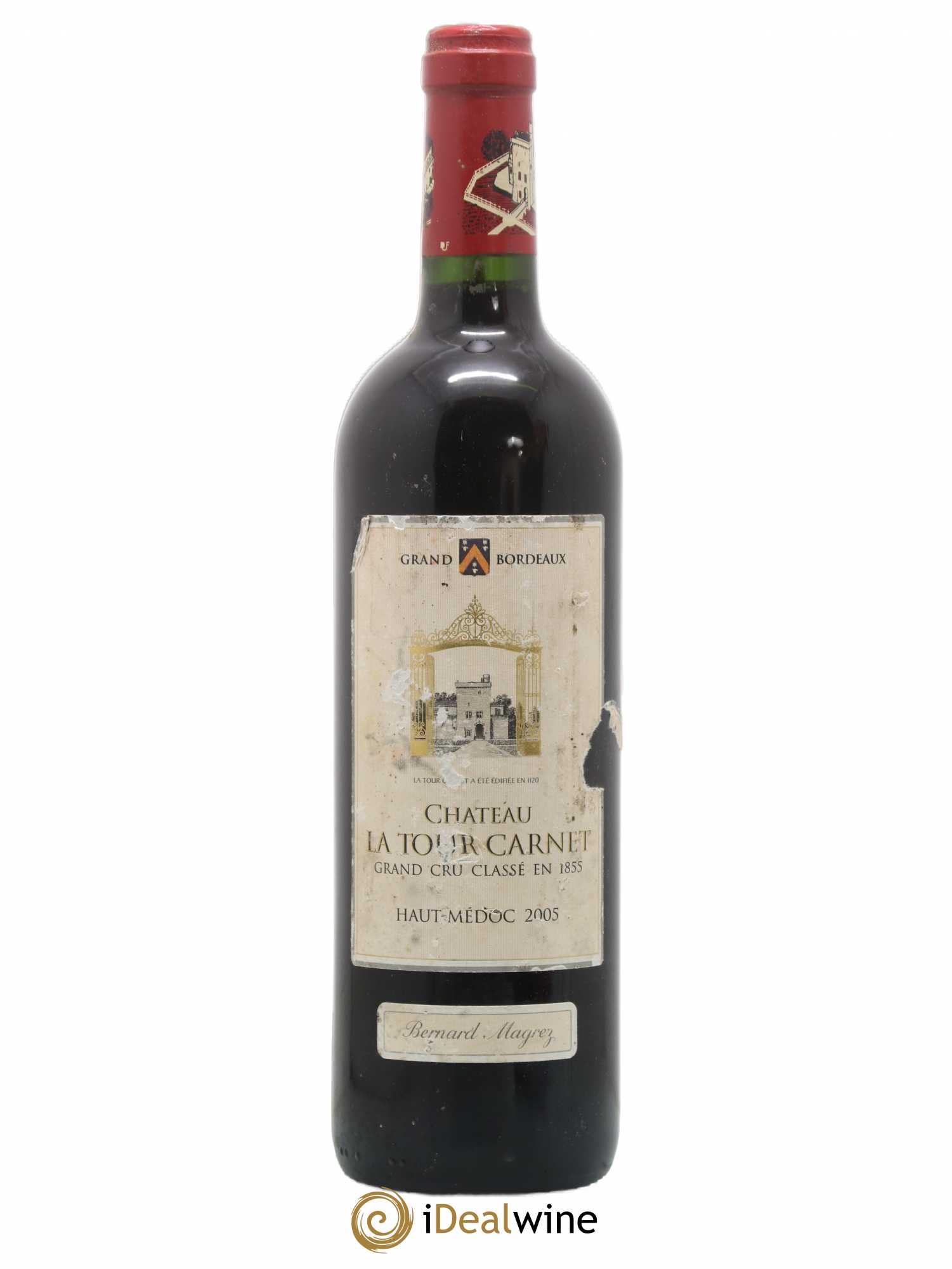 Château la Tour Carnet 4ème Grand Cru Classé 2005 - Lot de 1 bouteille - 0