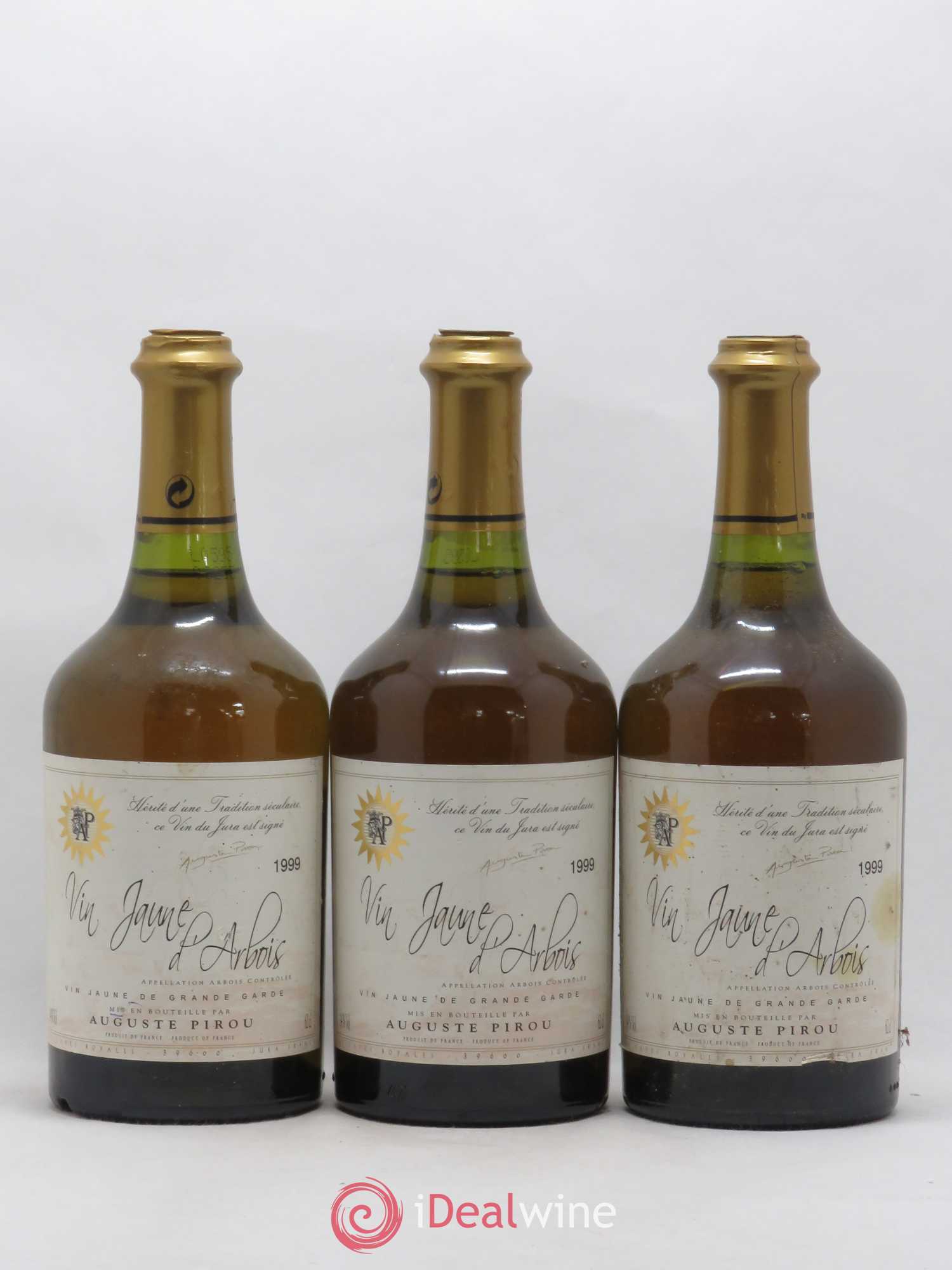 Arbois Vin Jaune Auguste Pirou 1999 - Lot de 3 bouteilles - 0