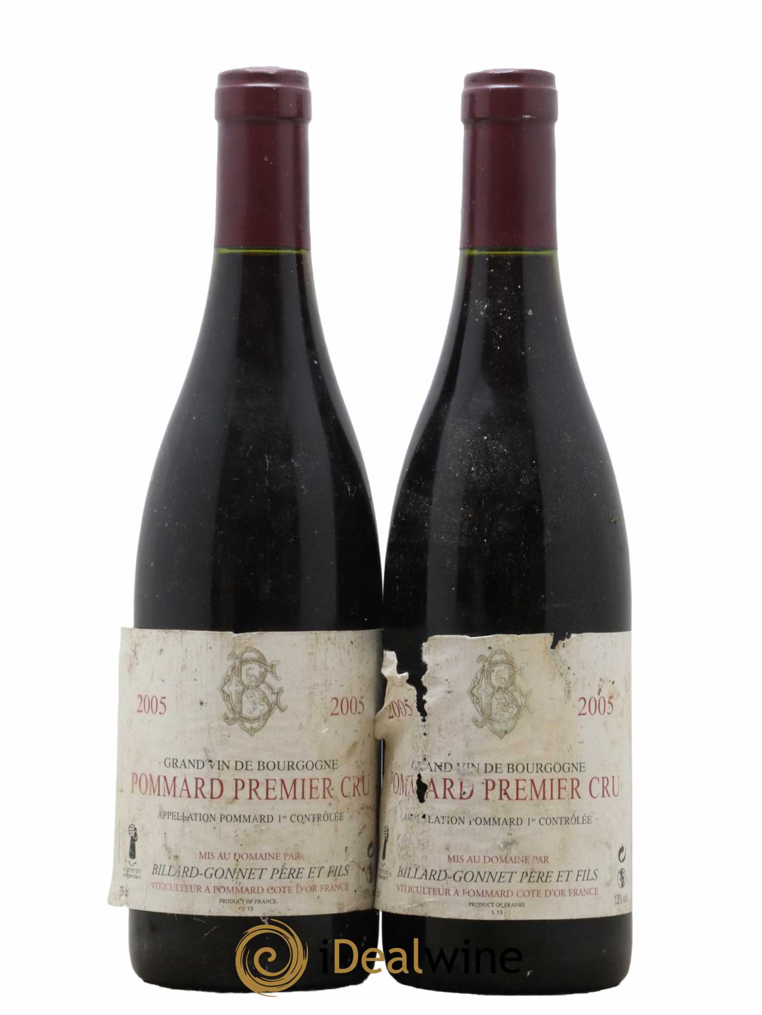 Pommard 1er Cru Billard Gonnet 2005 - Lot de 2 bouteilles - 0
