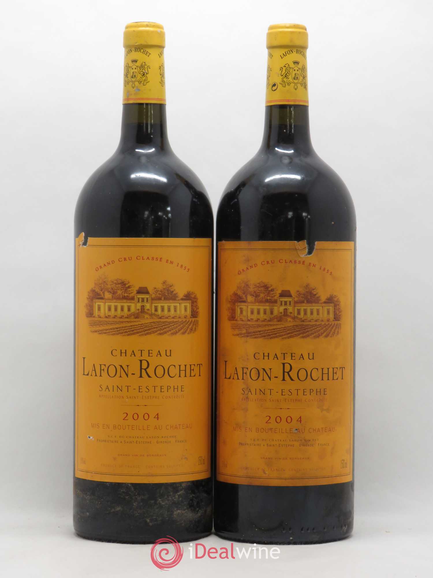 Château Lafon Rochet 4ème Grand Cru Classé 2004 - Lot de 2 magnums - 0
