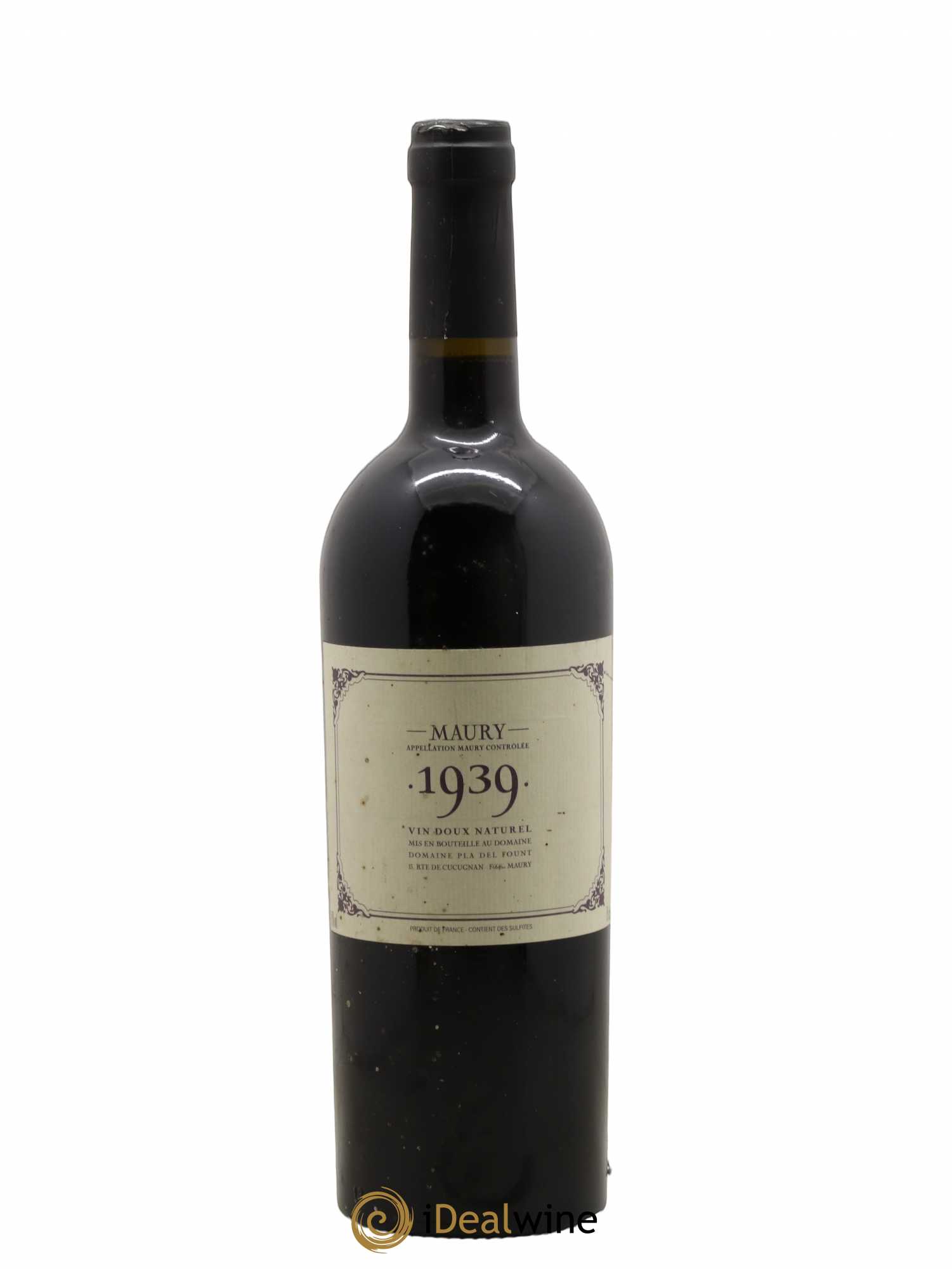 Maury Pla Del Fount 1939 - Lot de 1 bouteille - 0