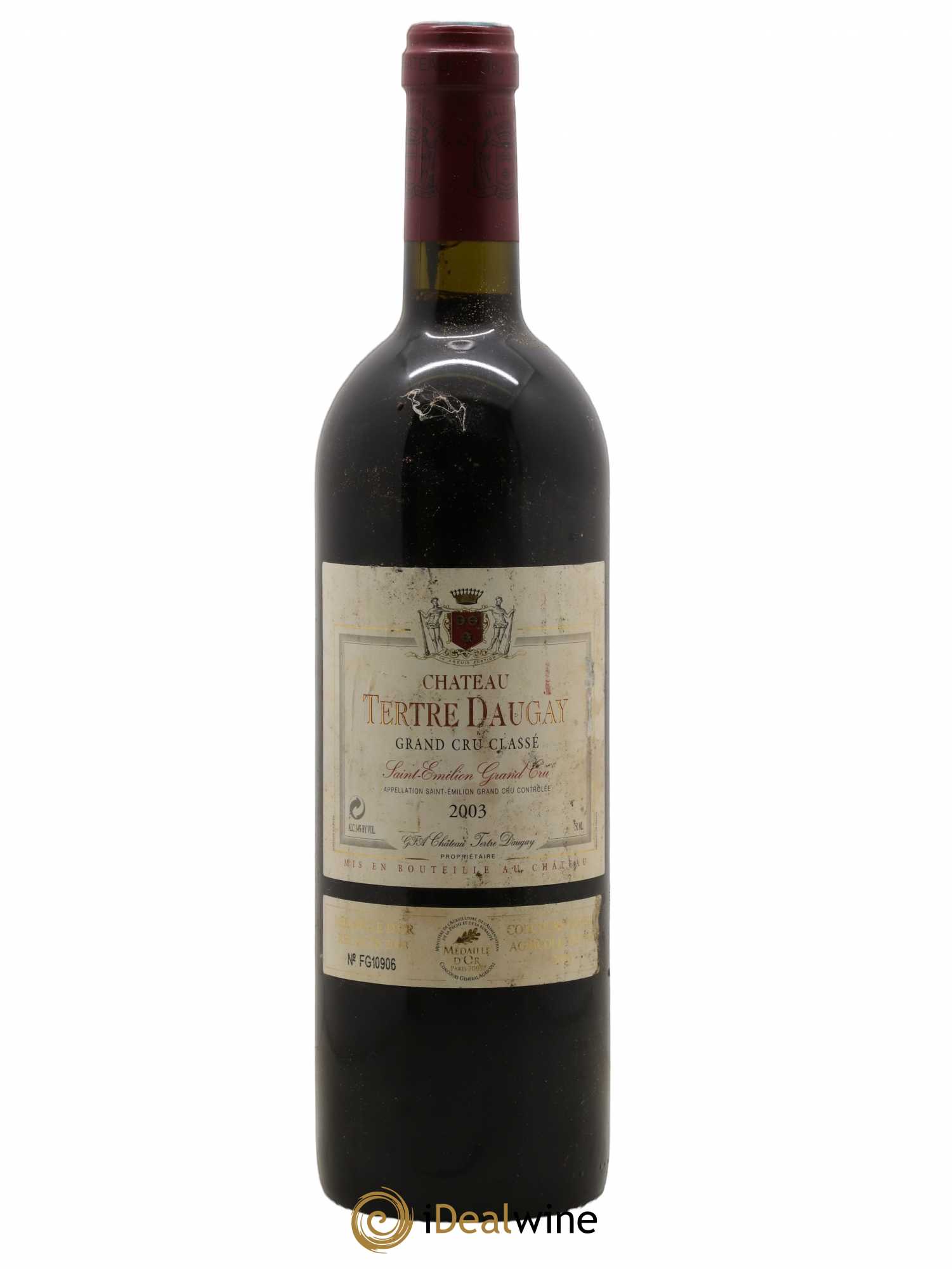 Château Tertre Daugay Grand Cru Classé 2003 - Lot de 1 bouteille - 0