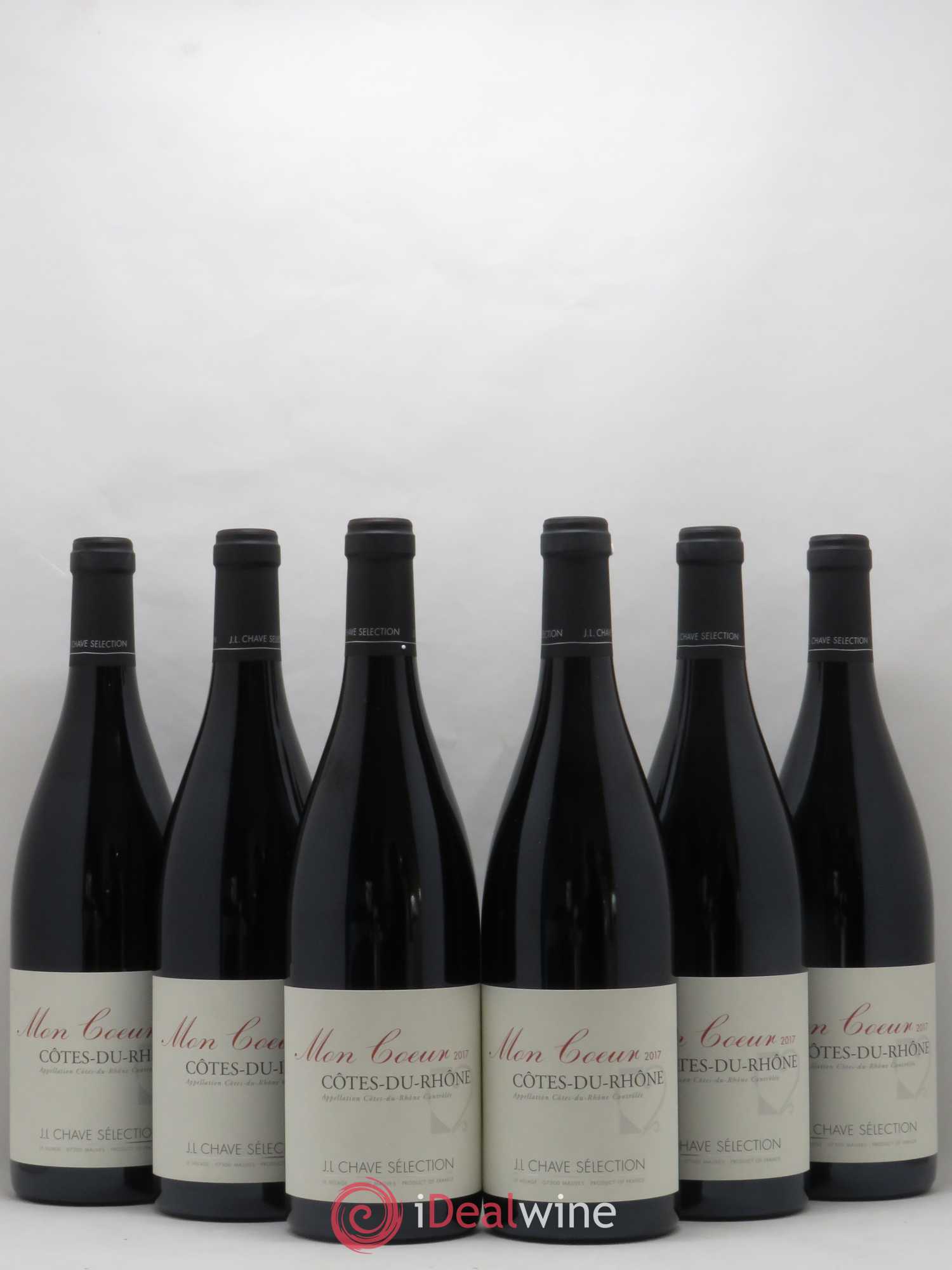 Côtes-du-Rhône Mon coeur J-L. Chave Sélection 2017 - Lot de 6 bouteilles - 0