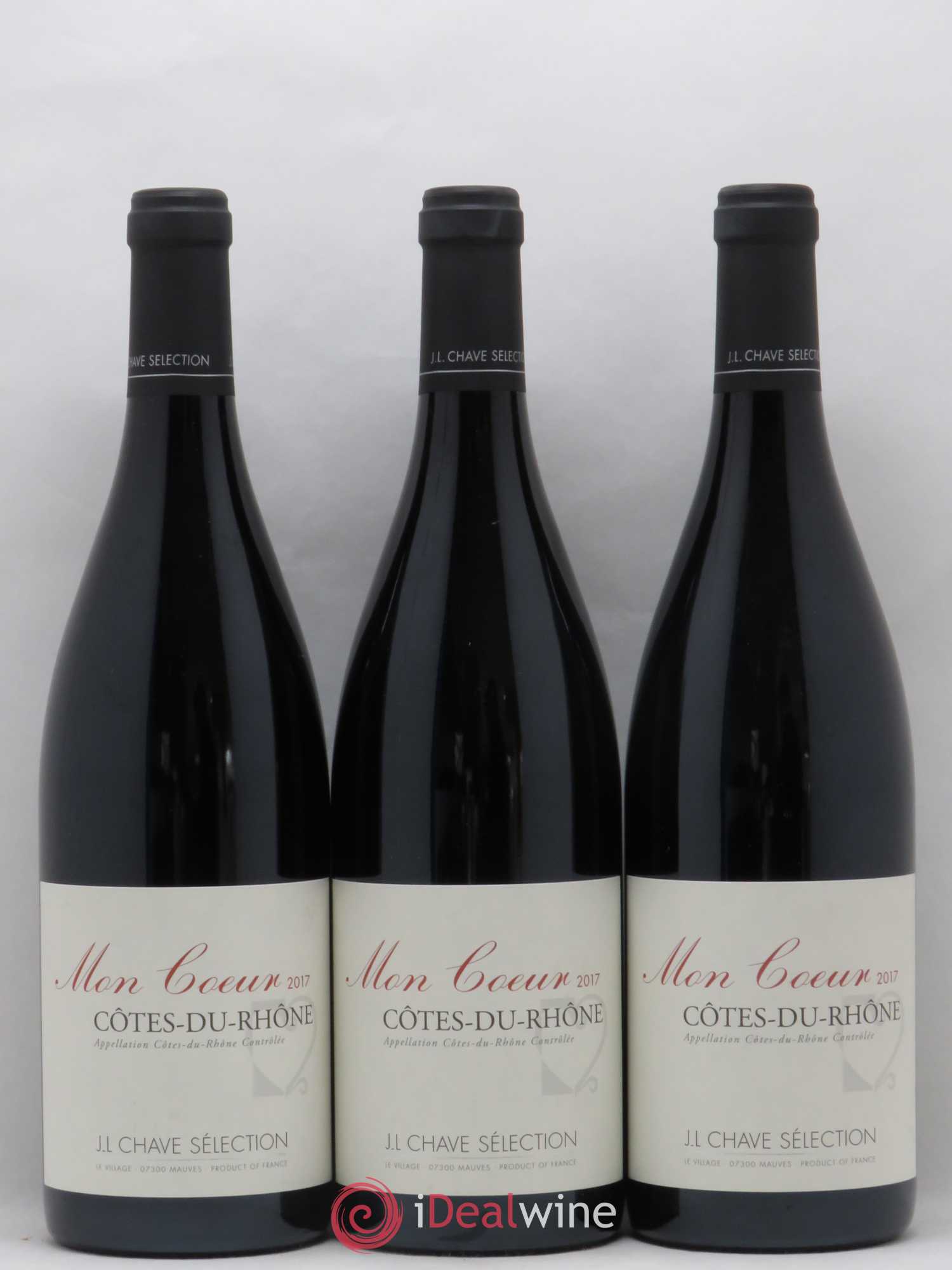 Côtes-du-Rhône Mon coeur J-L. Chave Sélection 2017 - Lot de 6 bouteilles - 2