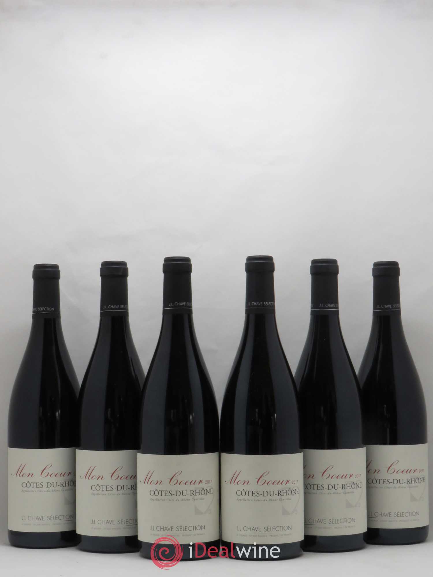 Côtes-du-Rhône Mon coeur J-L. Chave Sélection 2017 - Lot de 6 bouteilles - 0