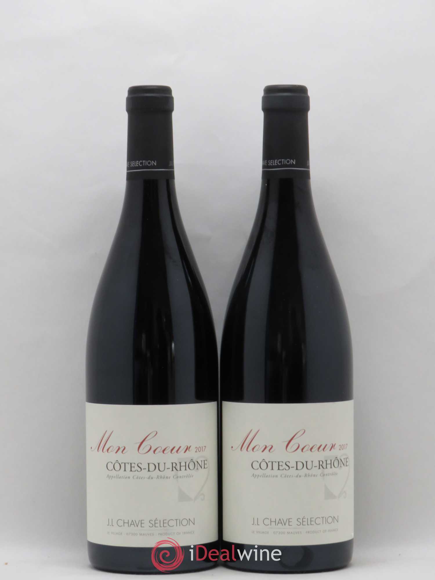 Côtes-du-Rhône Mon coeur J-L. Chave Sélection 2017 - Lot de 2 bouteilles - 0