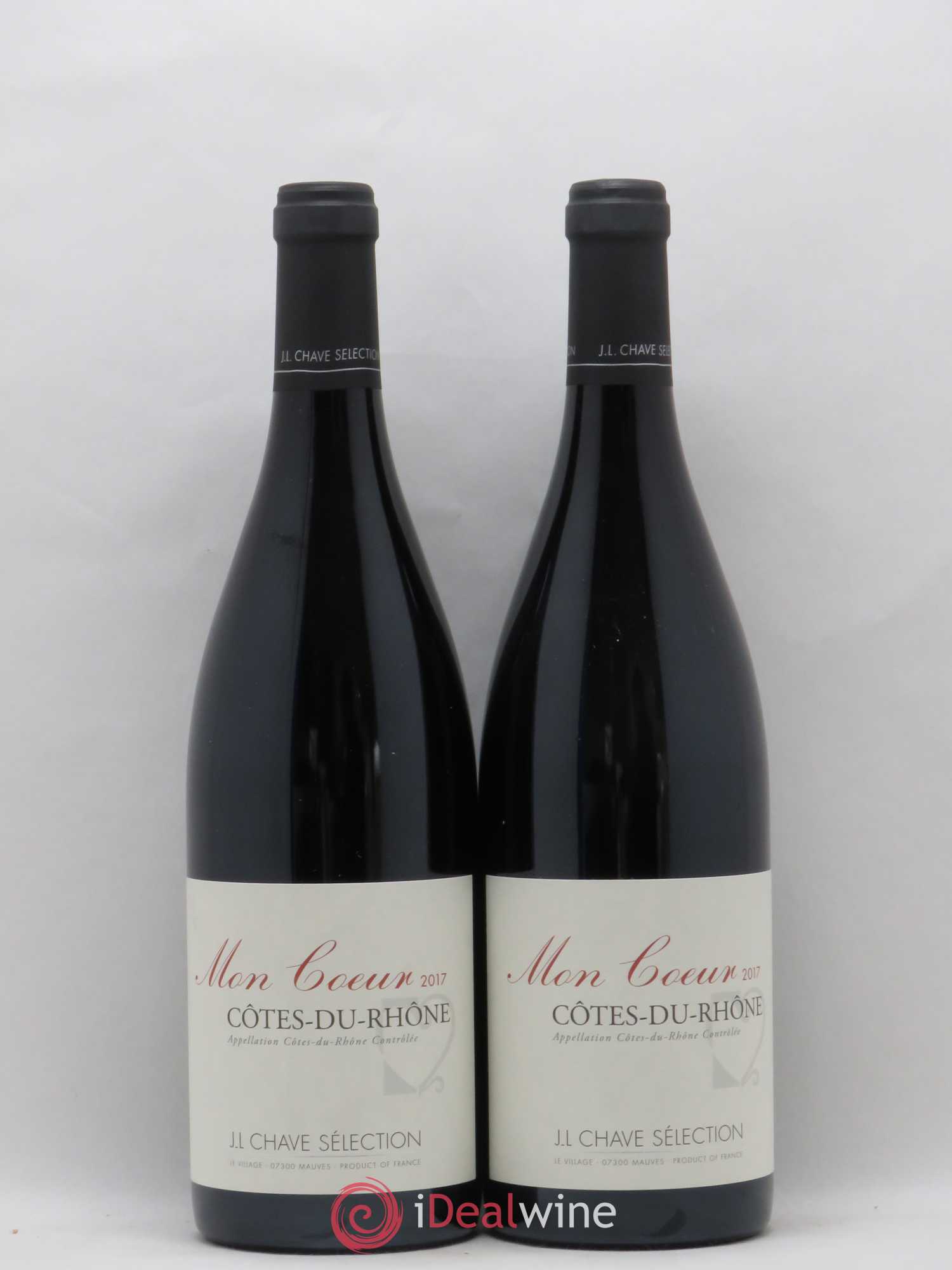 Côtes-du-Rhône Mon coeur J-L. Chave Sélection 2017 - Lot de 2 bouteilles - 0