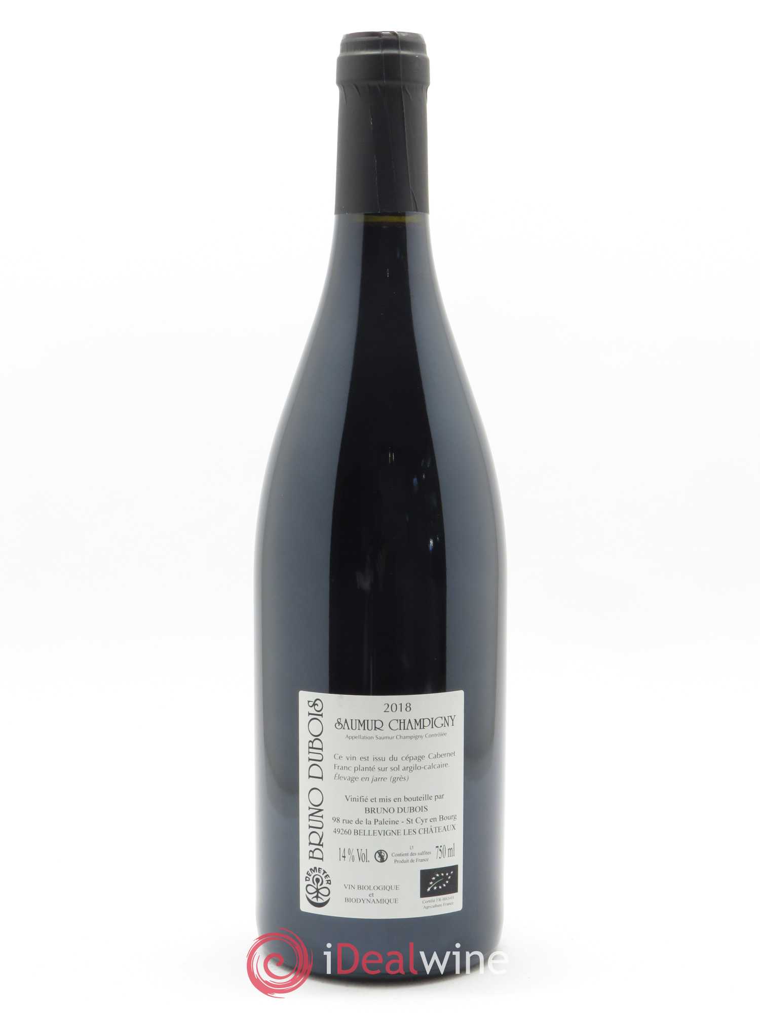 Saumur-Champigny Vue sur Loire Bruno Dubois 2018 - Lot de 1 bouteille - 1