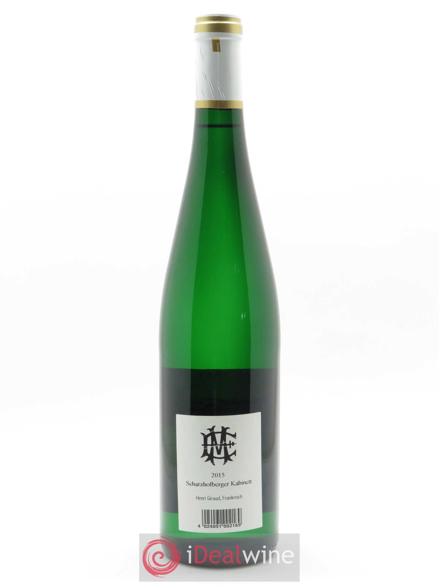 Riesling Scharzhofberger Kabinett Egon Muller 2015 - Lot de 1 bouteille - 1