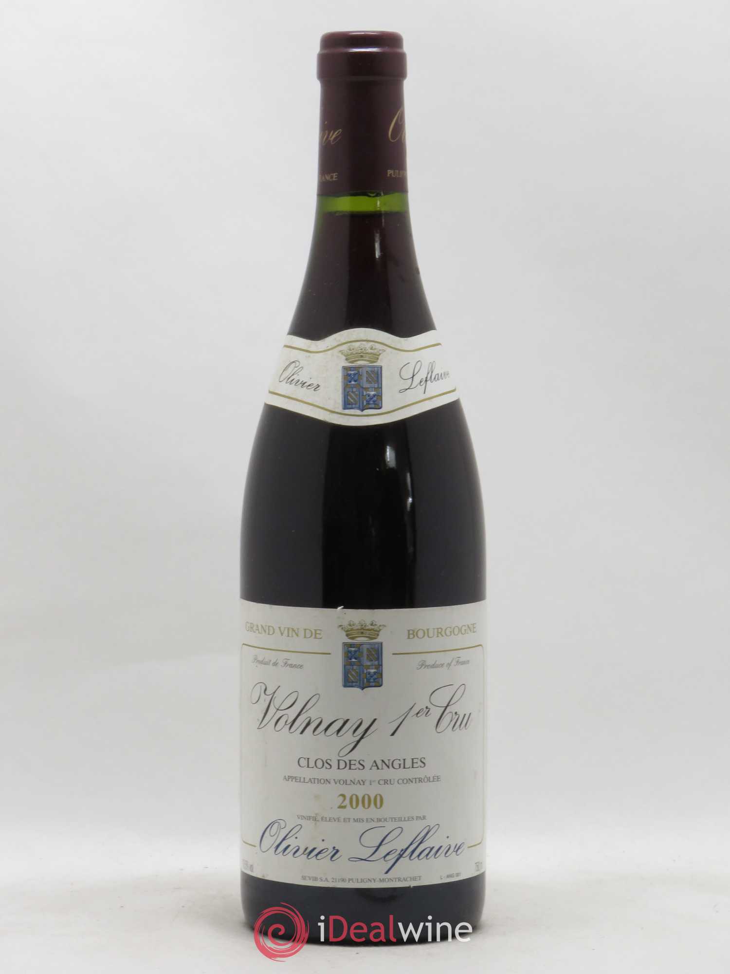 Volnay 1er Cru Clos des Angles Olivier Leflaive 2000 - Lot de 1 bouteille - 0