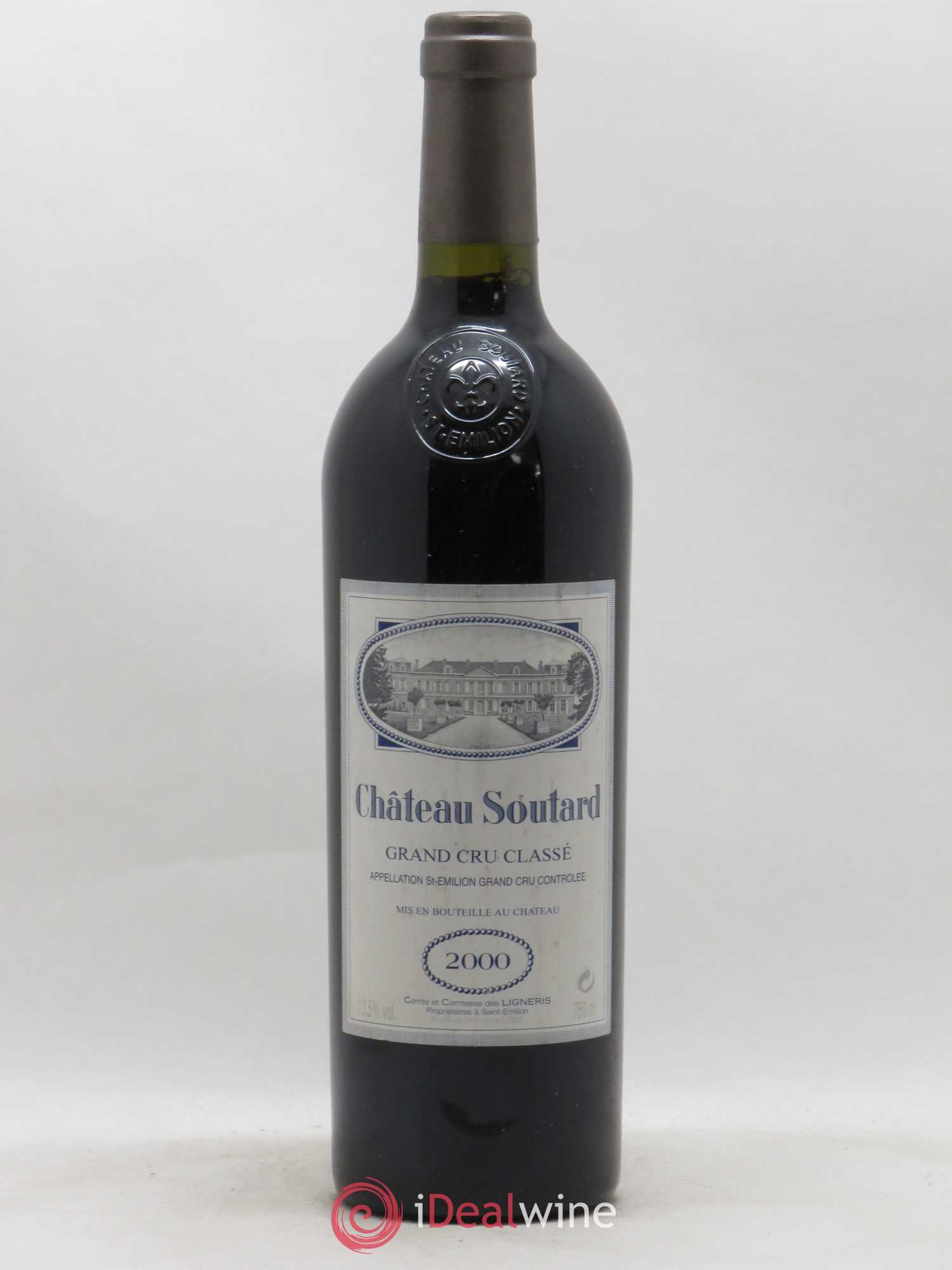 Château Soutard Grand Cru Classé 2000 - Lot de 1 bouteille - 0