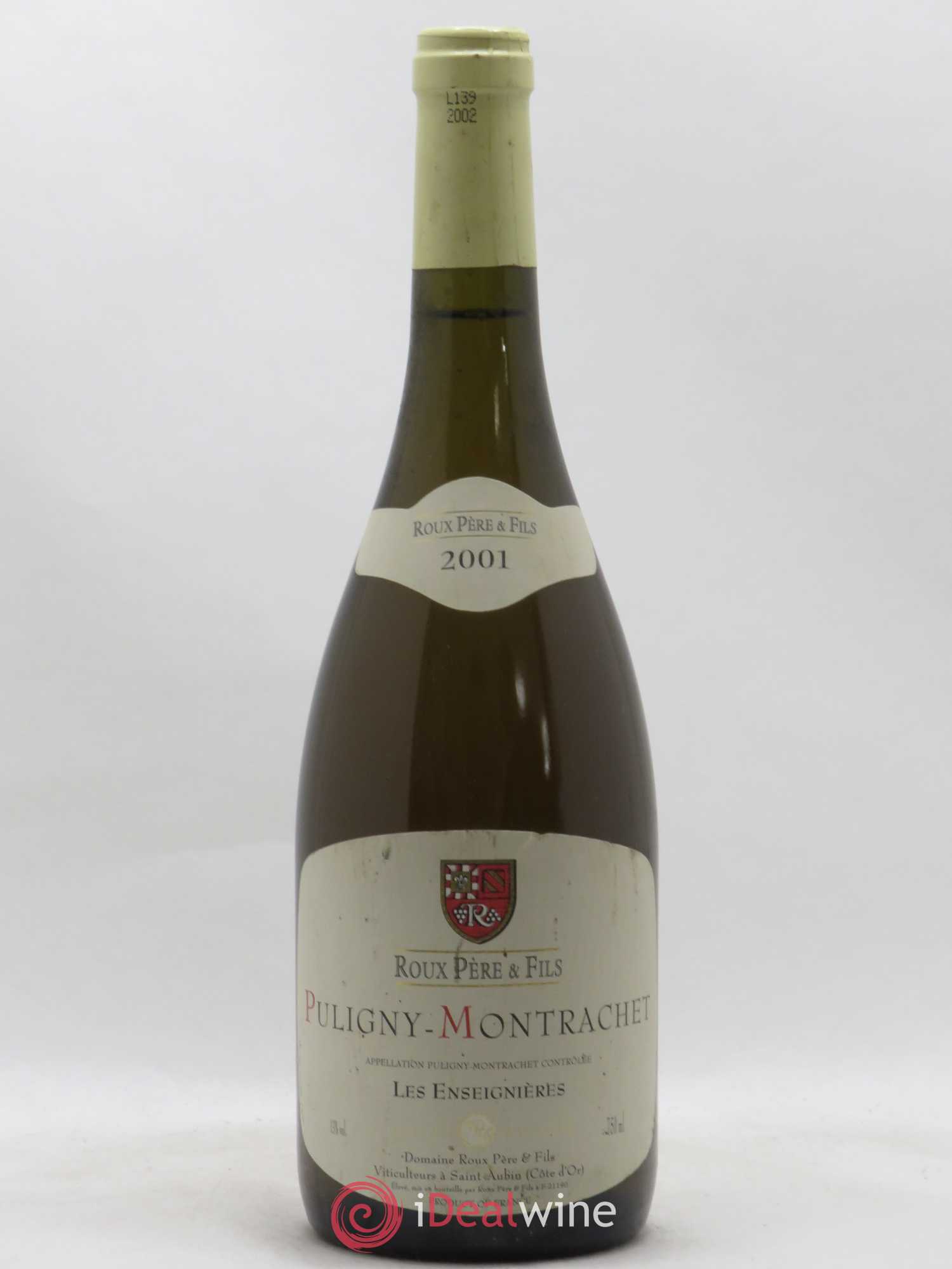 Puligny-Montrachet Les Enseignières Domaine Roux 2001 - Posten von 1 Flasche - 0