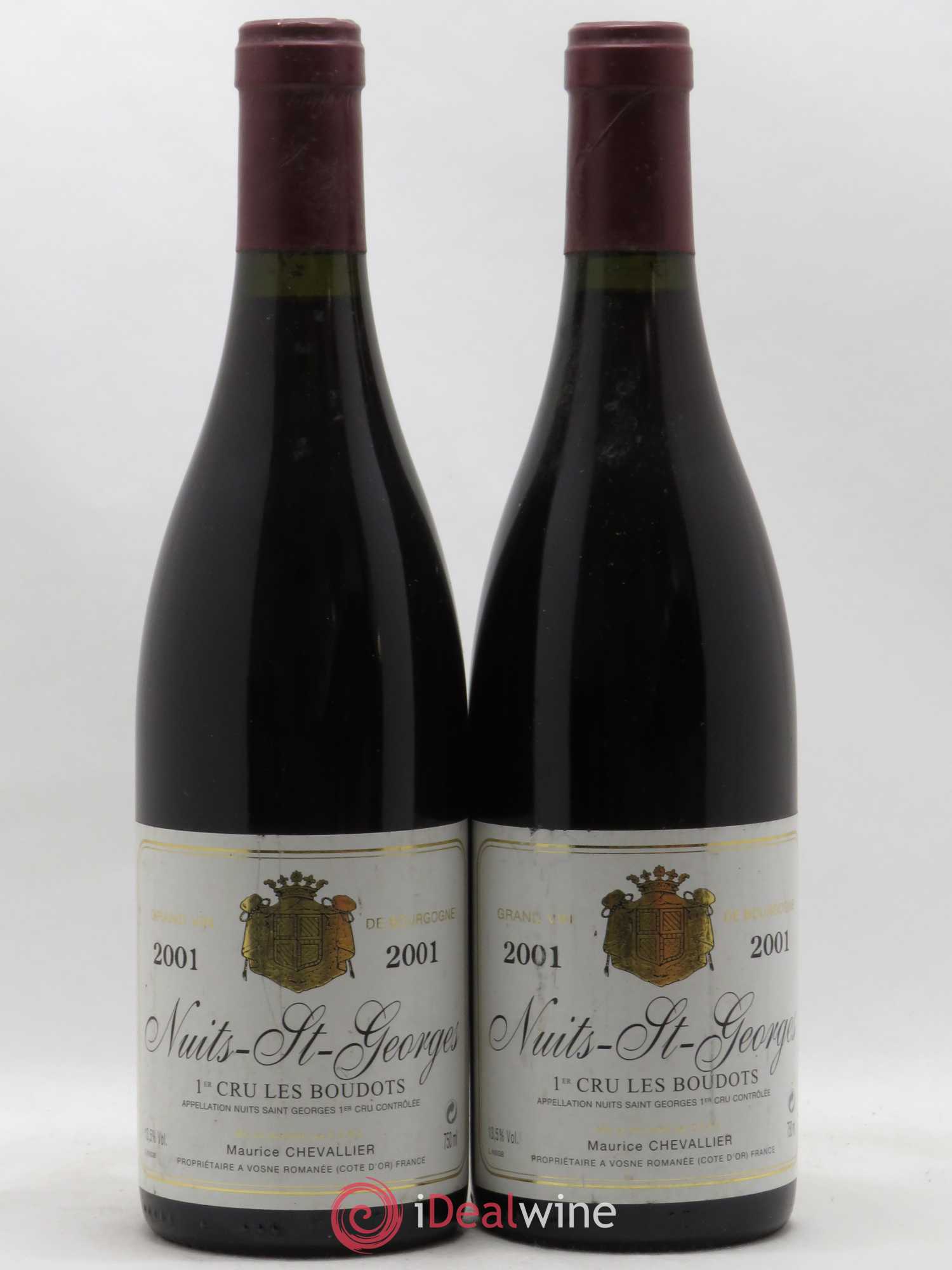 Nuits-Saint-Georges 1er Cru Les Boudots Maurice Chevalier 2001 - Posten von 2 Flaschen - 0