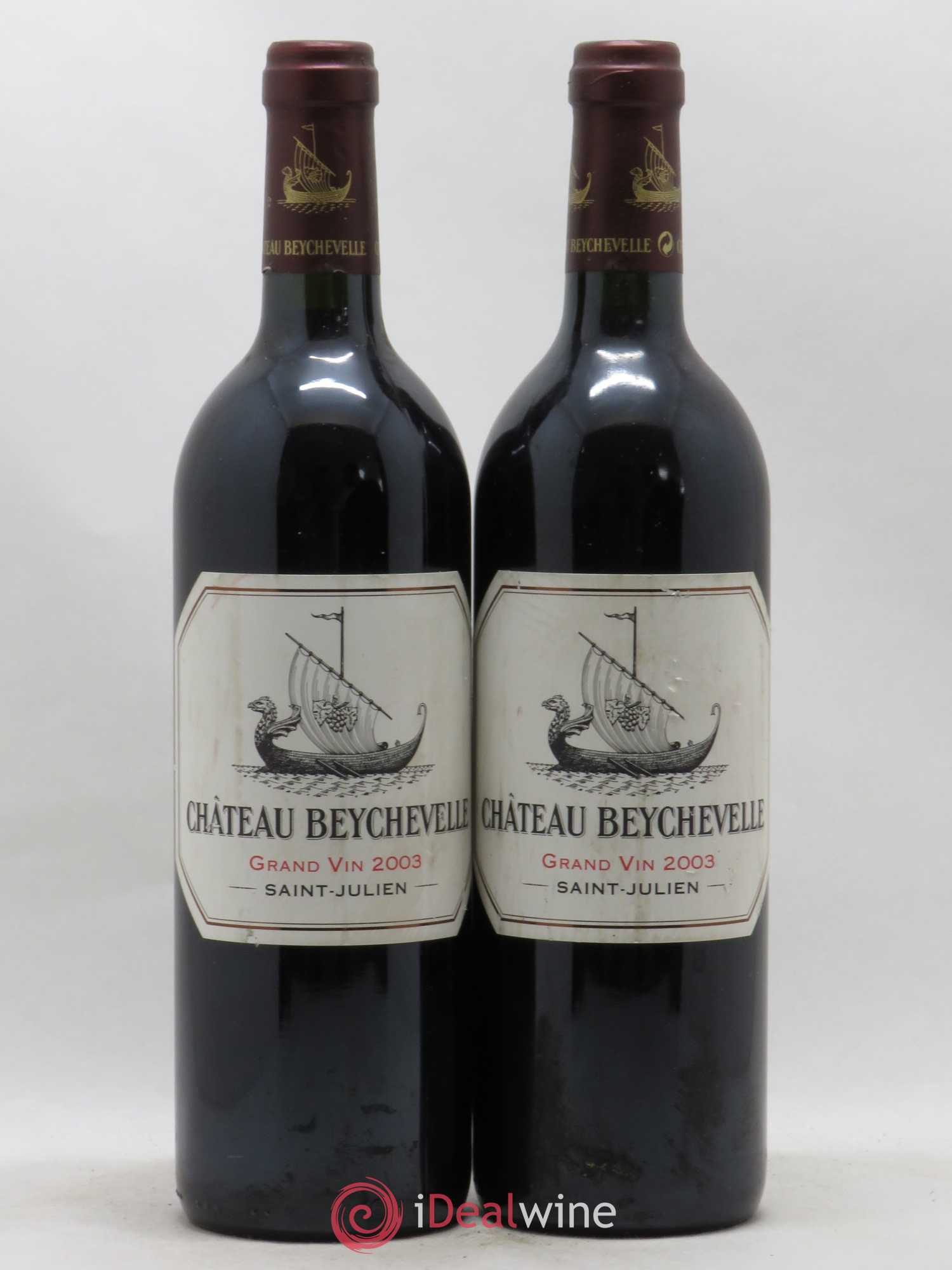 Château Beychevelle 4ème Grand Cru Classé 2003 - Lot de 2 bouteilles - 0