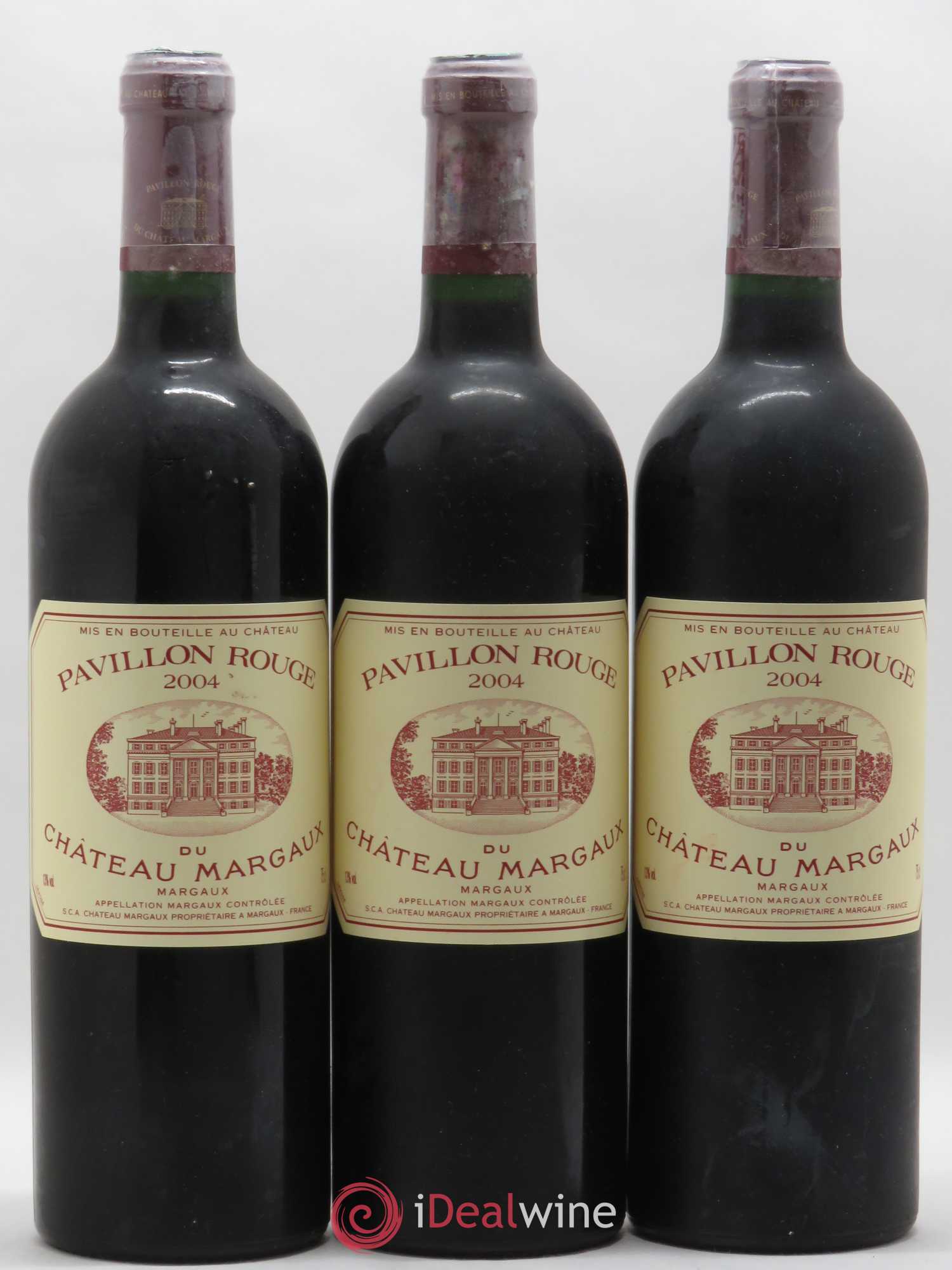Pavillon Rouge du Château Margaux Second Vin 2004 - Lot de 3 bouteilles - 0