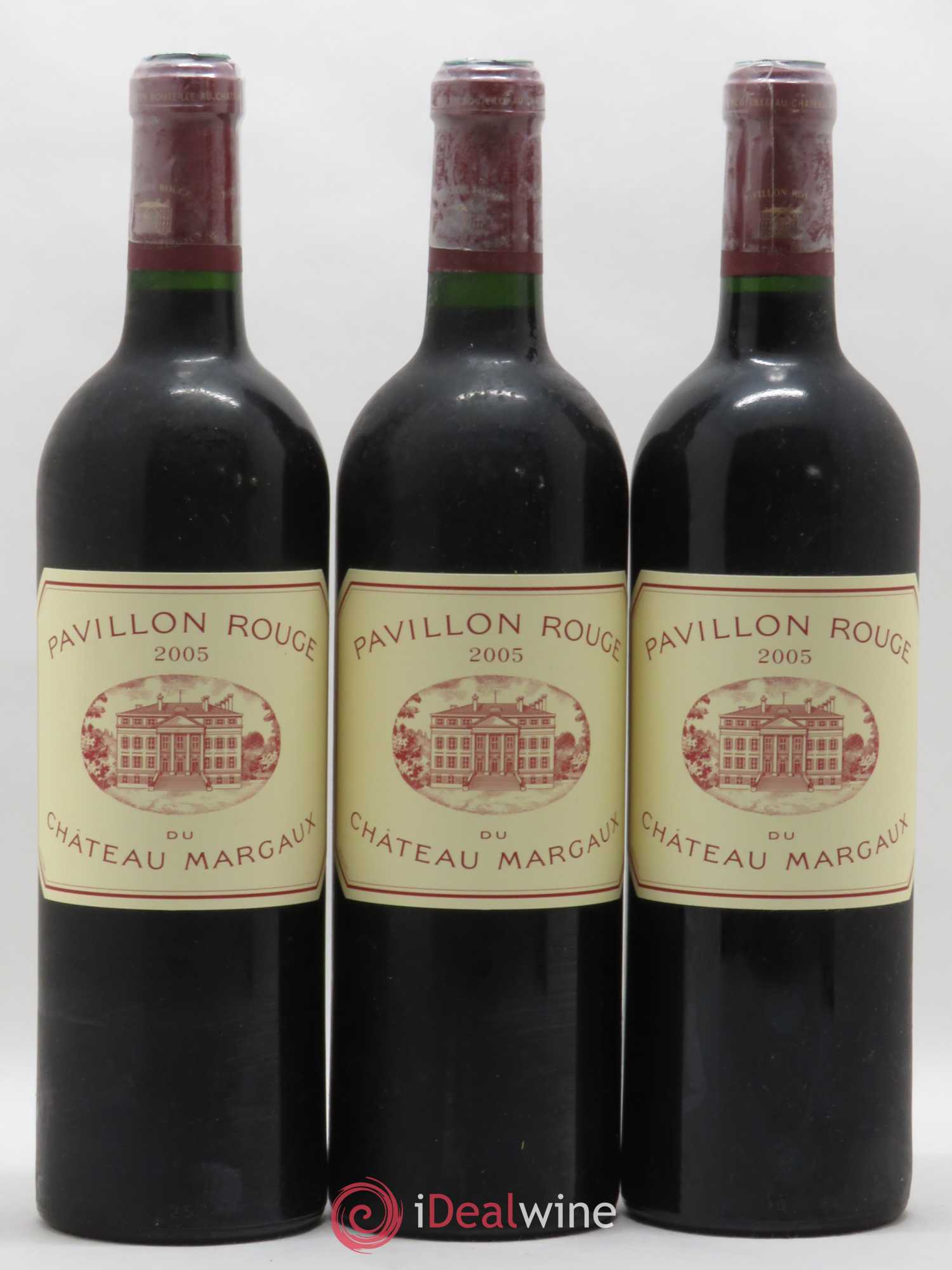 Pavillon Rouge du Château Margaux Second Vin 2005 - Lot de 3 bouteilles - 0