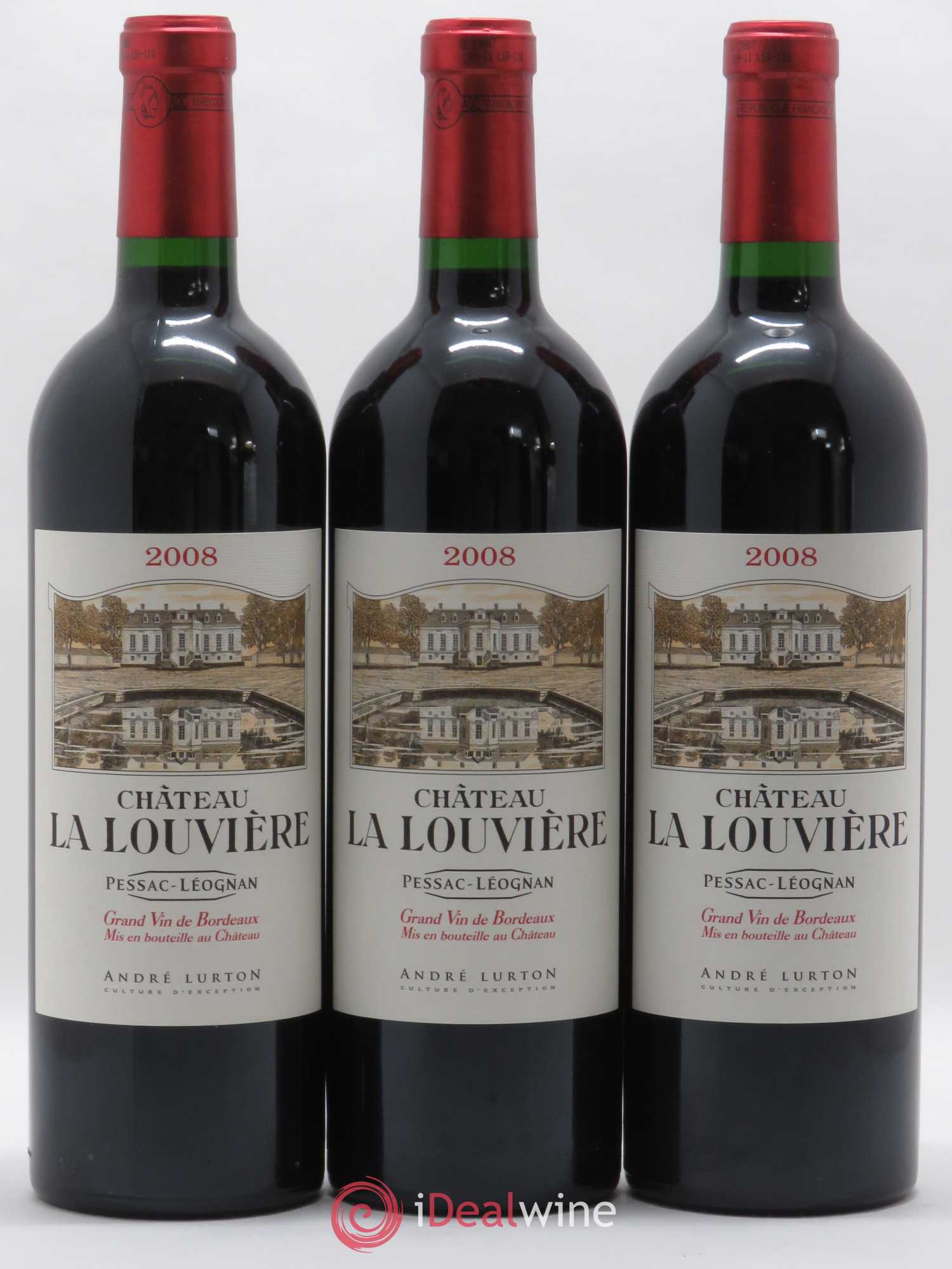 Château la Louvière 2008 - Lot de 6 bouteilles - 1