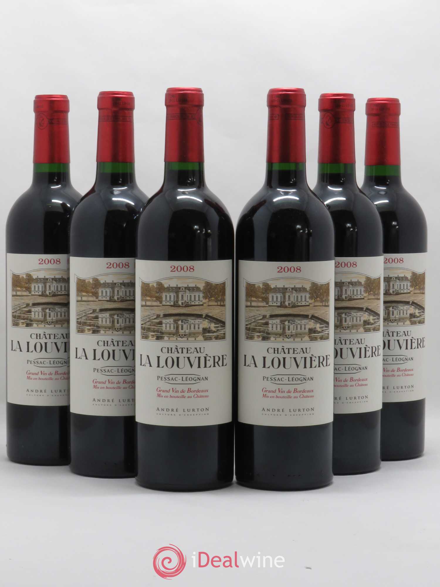 Château la Louvière 2008 - Lot de 6 bouteilles - 0