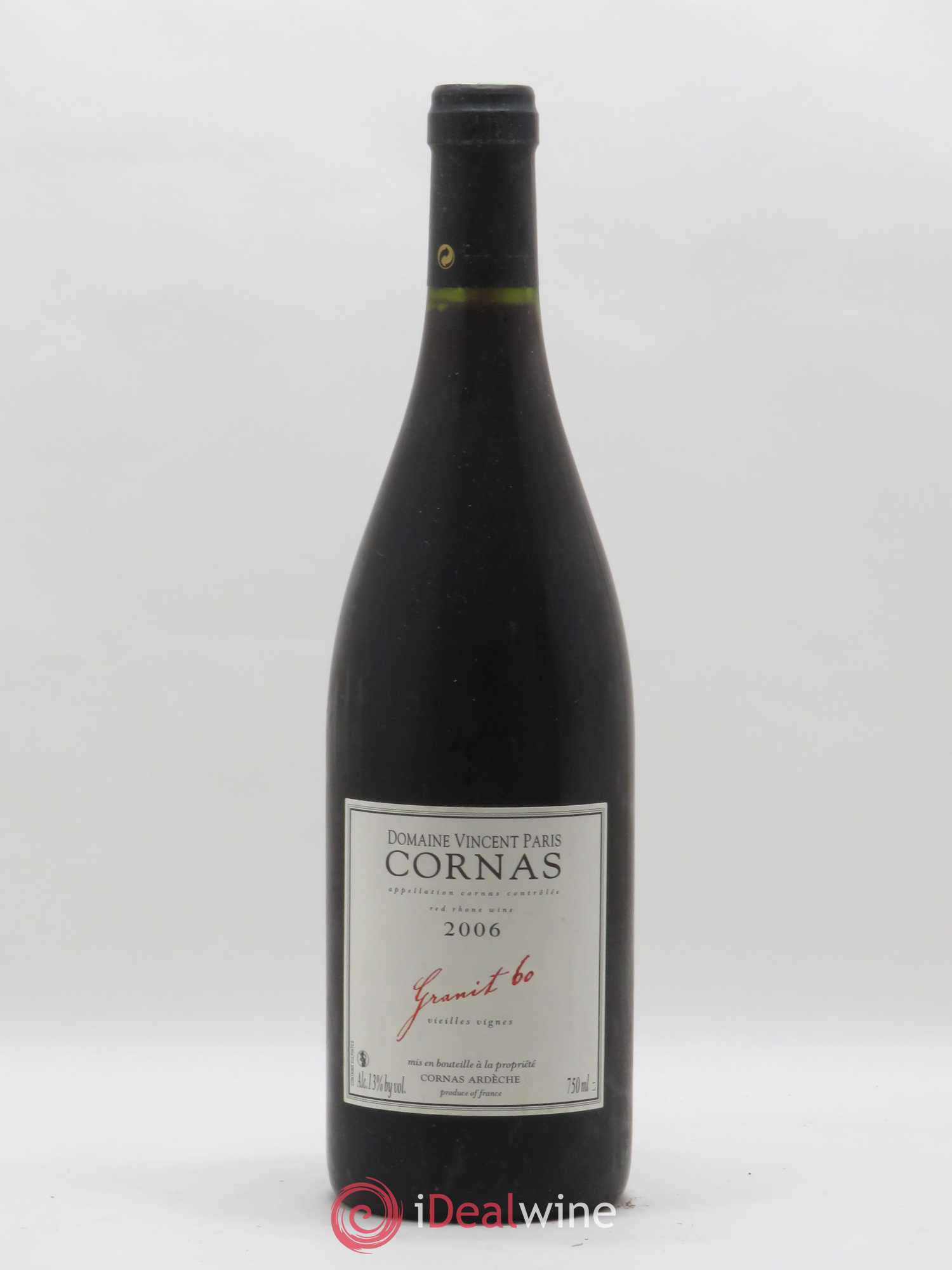 Cornas Granit 60 Vieilles Vignes Vincent Paris 2006 - Lot de 1 bouteille - 0