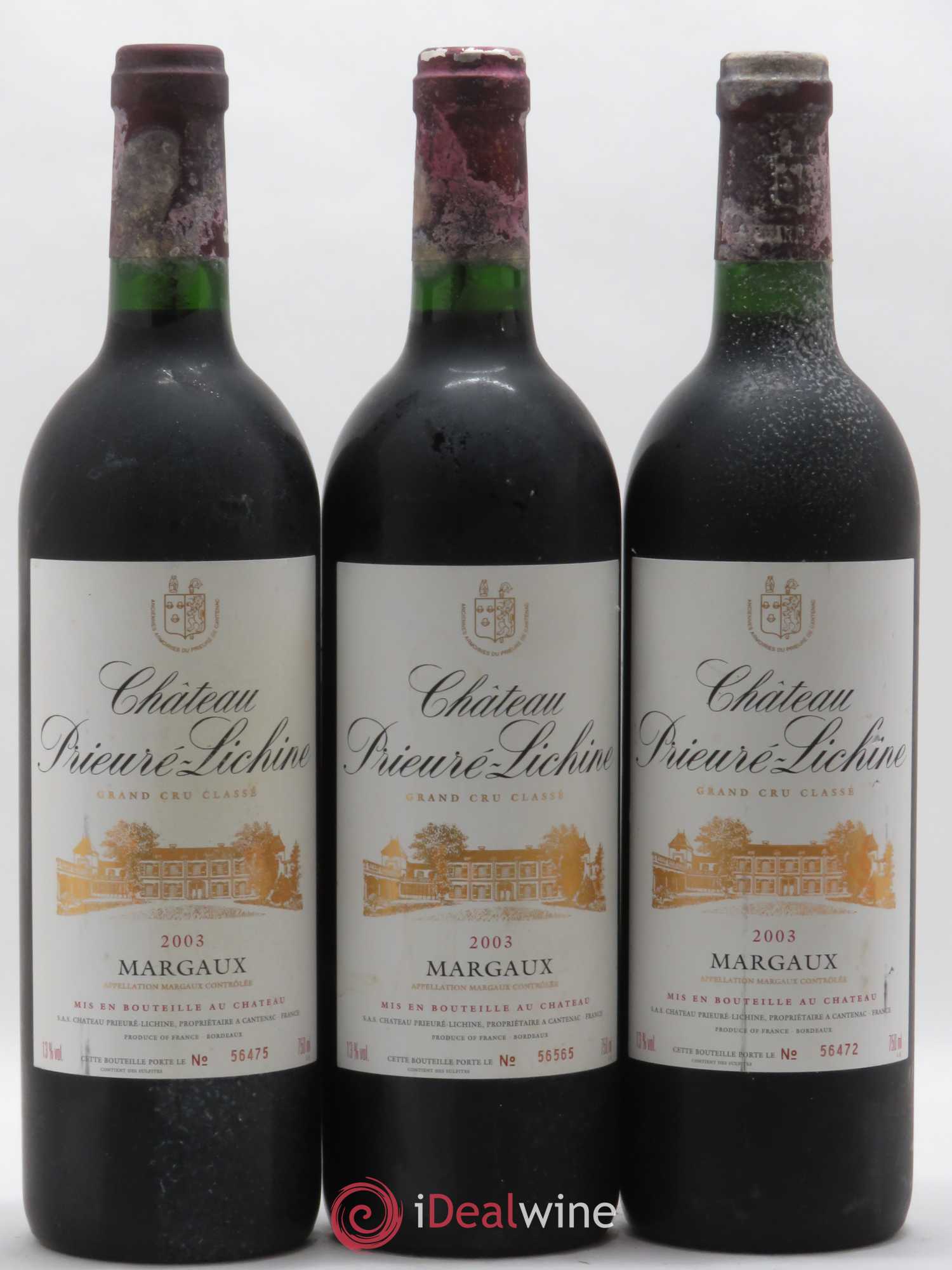 Château Prieuré Lichine 4ème Grand Cru Classé 2003 - Lot de 6 bouteilles - 2